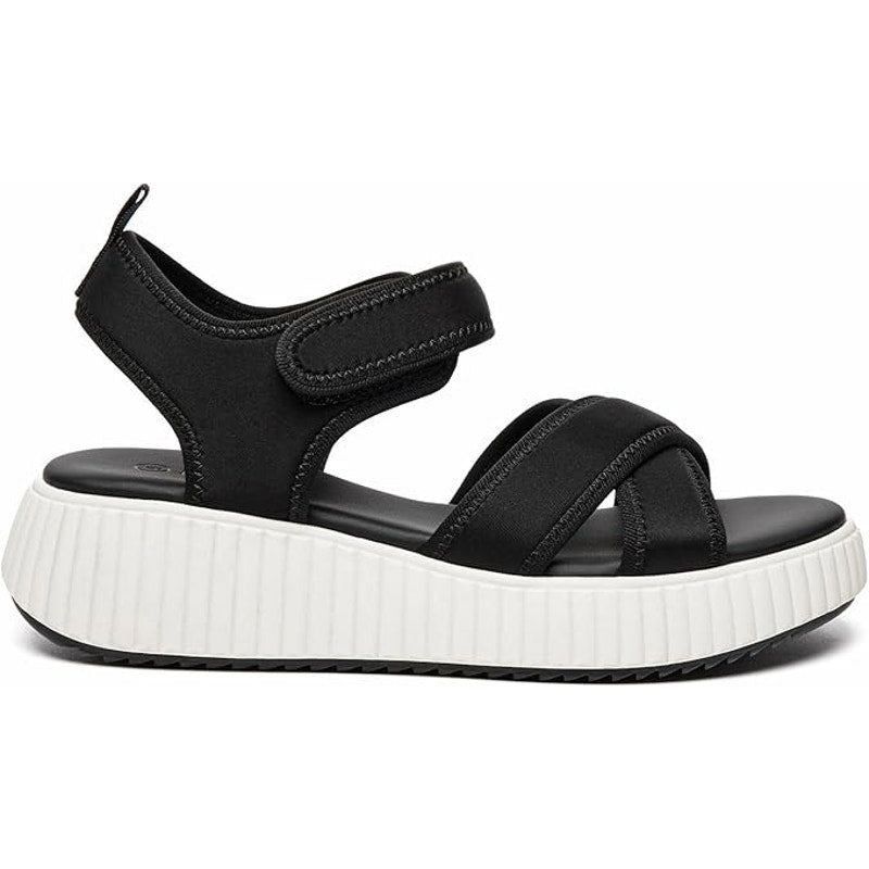Other New Rihero Womens 9.5 Comfort Platform Sandals - Black/White Size US 9.5 / IT 39.5 - 2 Thumbnail