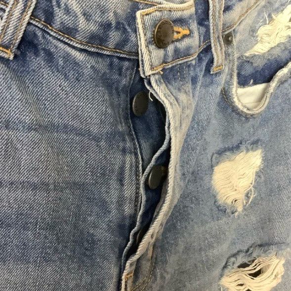 Vintage CARMAR Jeans Womens 28 High Waisted Straight Leg Distressed Crop Blue Size 28" / US 6 / IT 42 - 7 Thumbnail