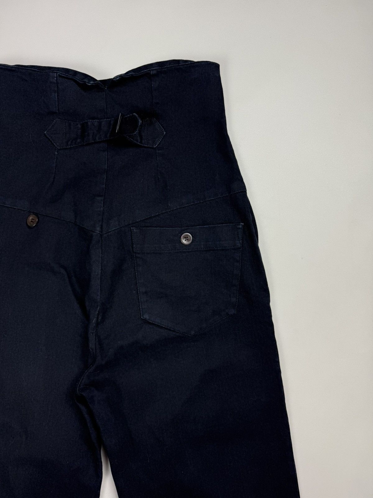 Other Burfitt Avant-Garde High Waist Buckle Back Cropped Jeans Size 30" / US 8 / IT 44 - 24 Thumbnail