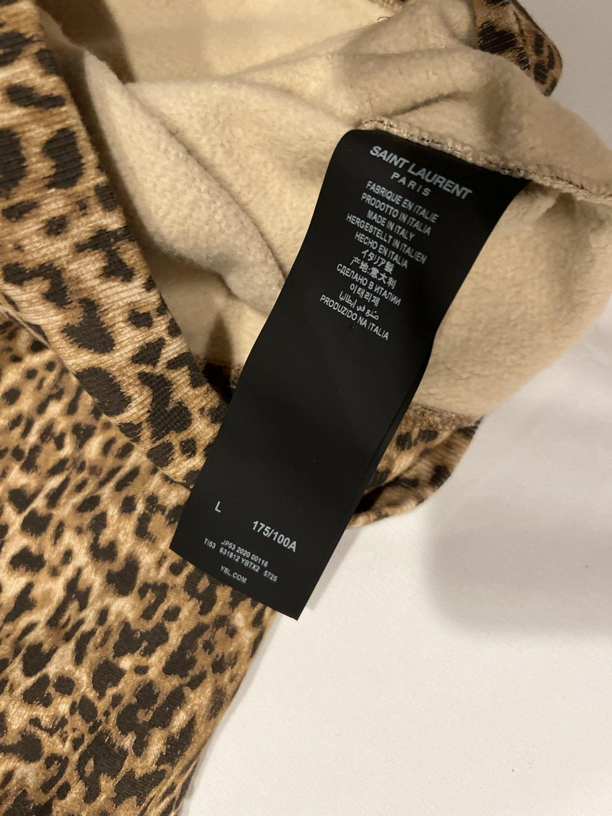 Saint Laurent Paris Saint Laurent men’s leopard print hoodie. L $1090 Size US L / EU 52-54 / 3 - 12 Thumbnail