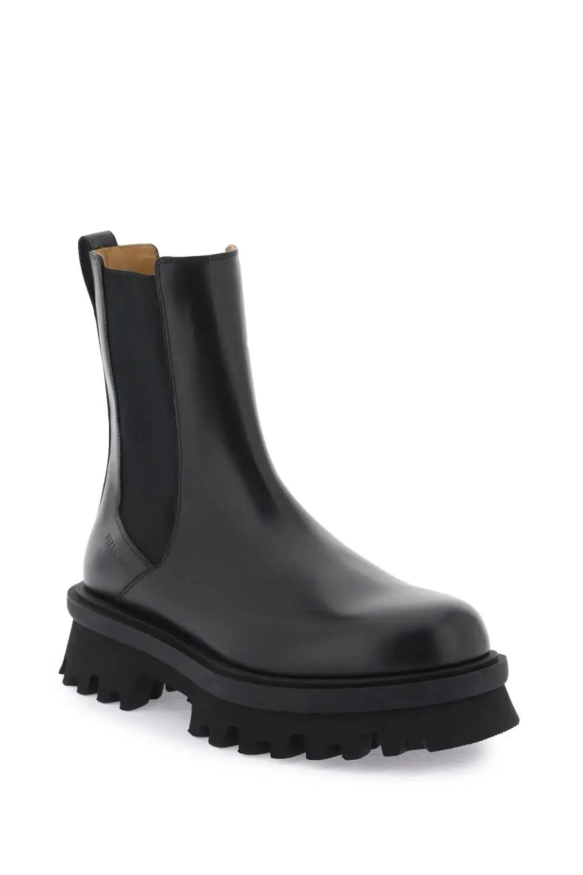 Salvatore Ferragamo o1s1rm0924 Leather Chelsea Boots in Black Size US 8.5 / EU 41-42 - 4 Thumbnail
