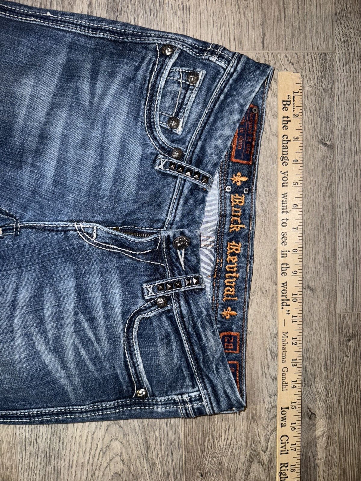 Rock Revival ROCK REVIVAL - CECILIA STRAIGHT Early 2000’s Y2K Low-waisted Size 28" / US 6 / IT 42 - 7 Thumbnail