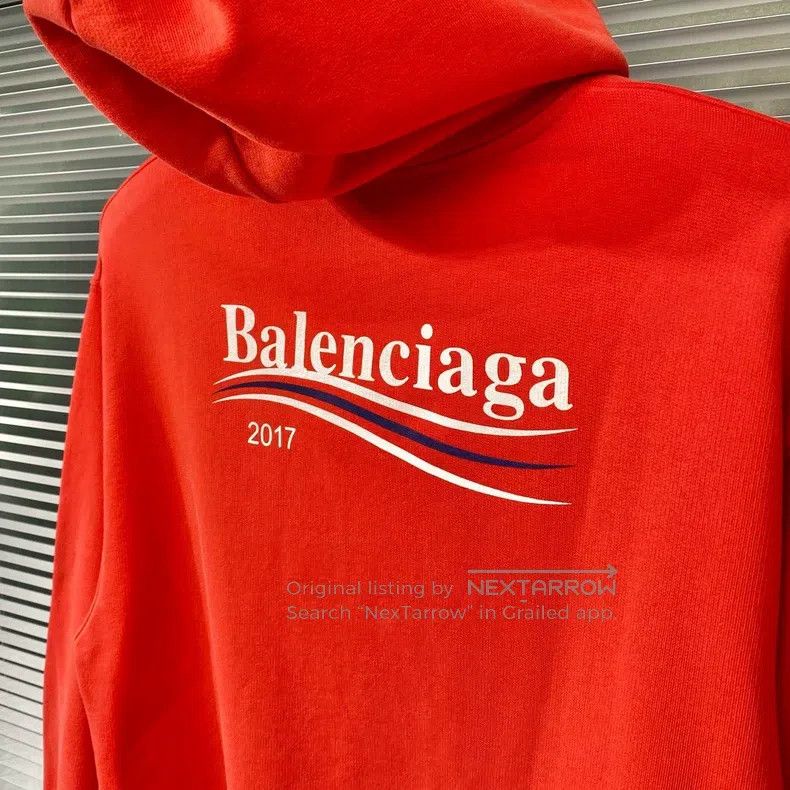 Balenciaga Balenciaga Hooded sweatshirt with Coca-Cola wave print log Size US S / EU 44-46 / 1 - 4 Thumbnail