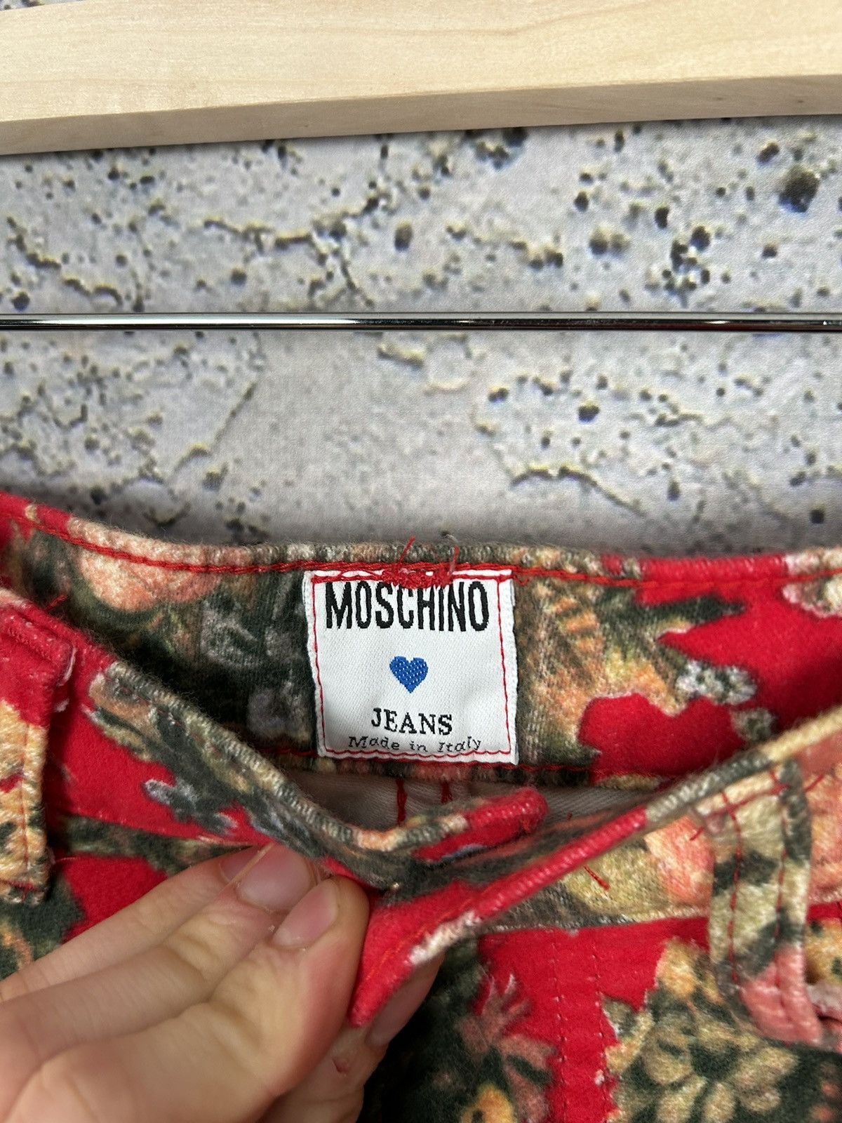 Moschino Vintage Moschino Jeans Made in Italy 90s Floral Pants Rare Size US 29 - 7 Thumbnail