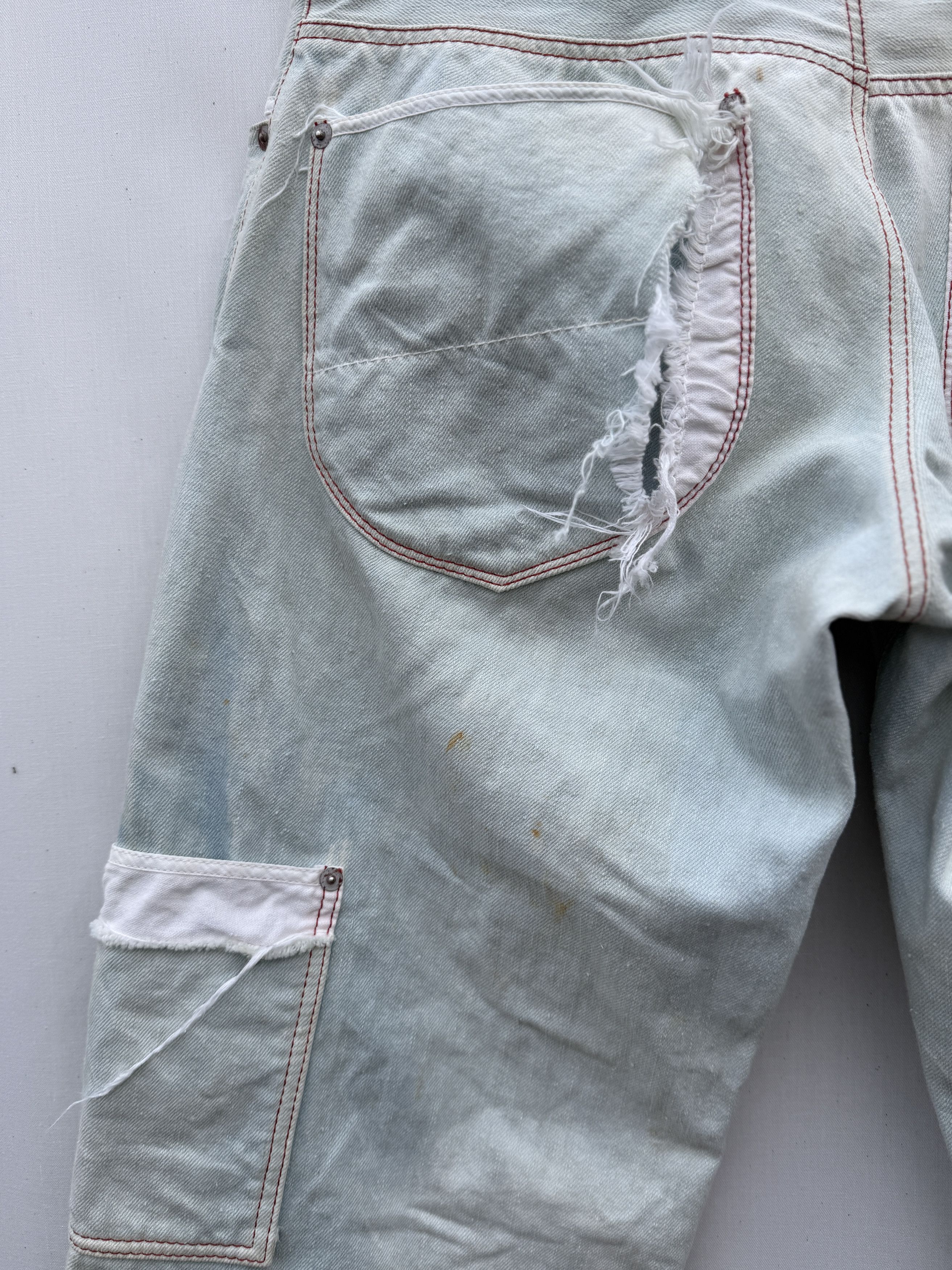 Other Vimeux Bleached Double Front Jeans Size US 34 / EU 50 - 9 Thumbnail
