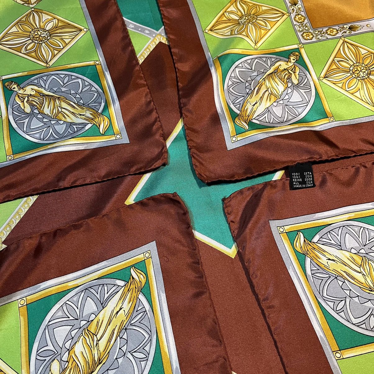 Claude Montana × Vintage Vintage Claude Montana Silk scarf Size ONE SIZE - 11 Thumbnail