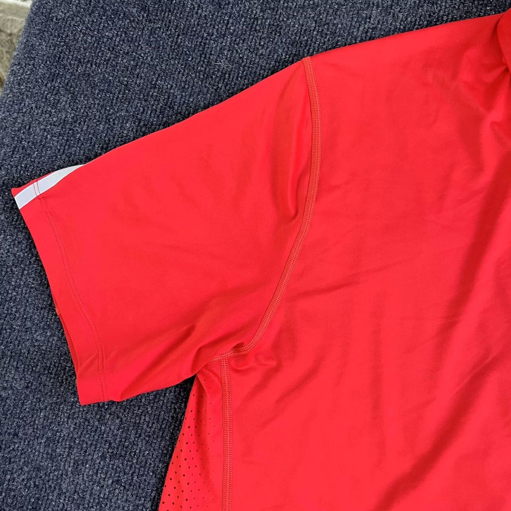 Nike Nike Tiger Woods Dri-FIT Polo Mens L Red Short Sleeve Golf Performance Shirt Size US L / EU 52-54 / 3 - 3 Thumbnail