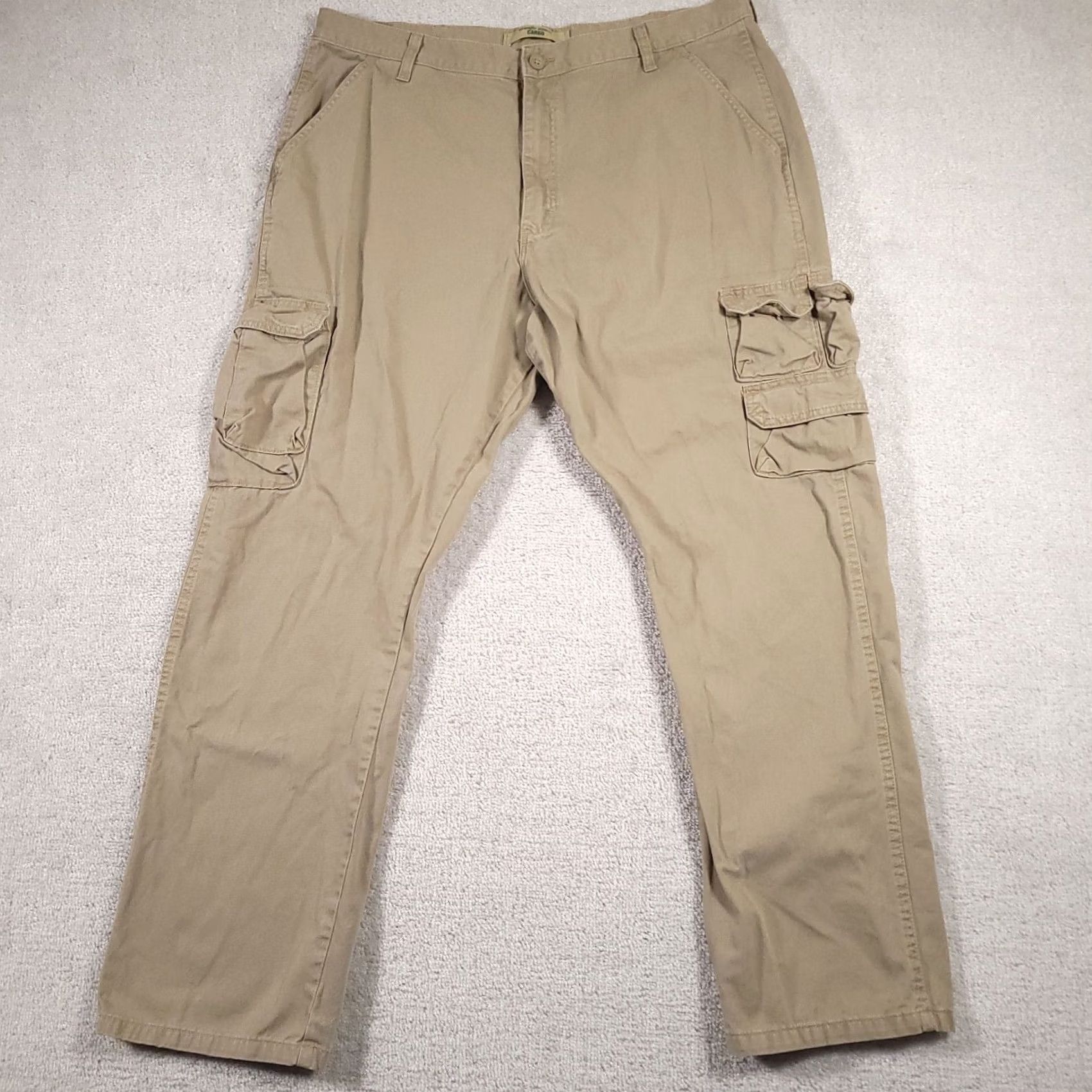 Wrangler Wrangler Cargo Pants Mens 40x32 Khaki Beige Relaxed Fit Workwear Outdoors Size US 40 / EU 56 - 2 Thumbnail
