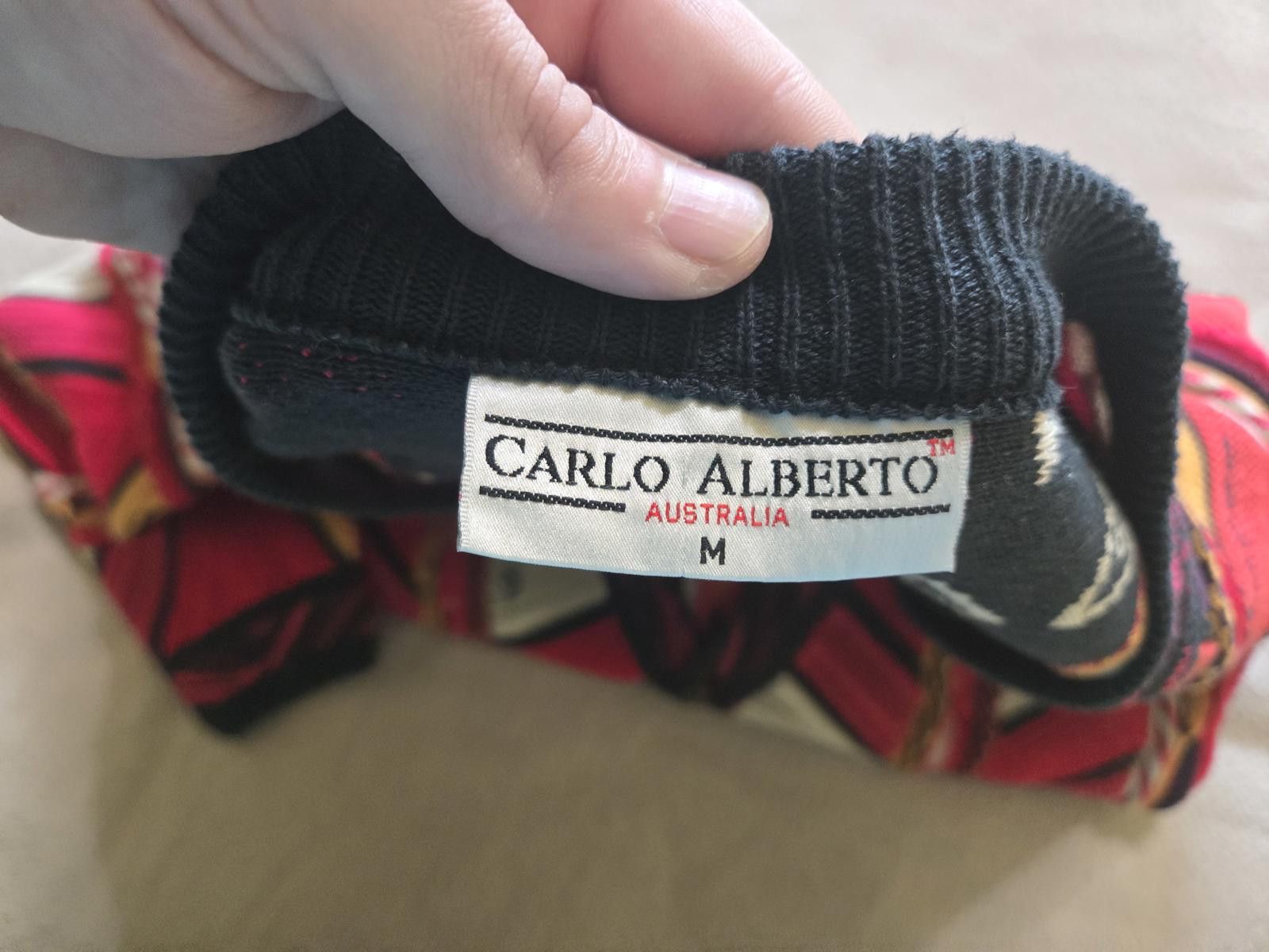 Other Carlo Alberto Cardigan M | 90s 3D Knit Statement Size US M / EU 48-50 / 2 - 2 Thumbnail