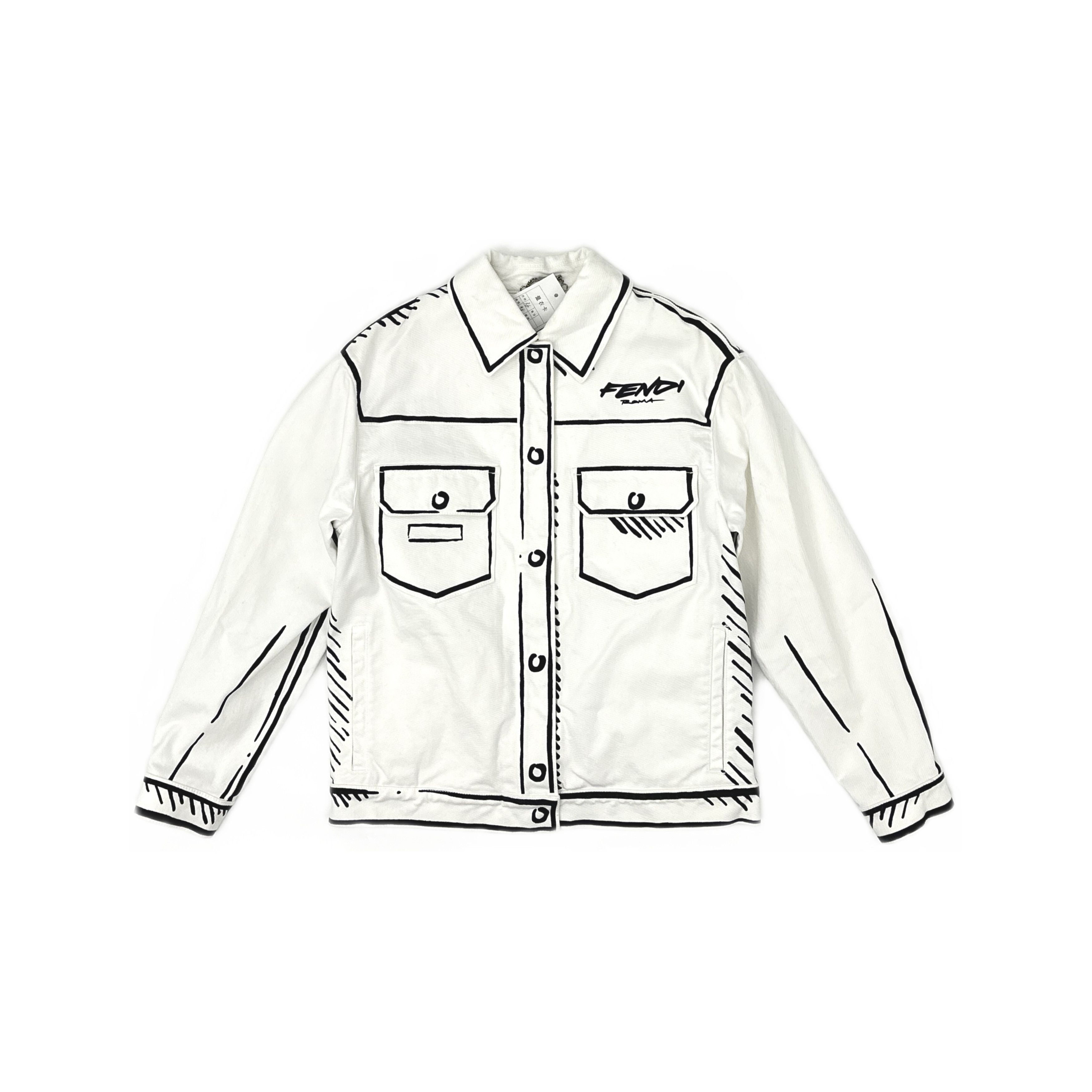 Fendi Fendi California Sky Sketch Jacket Size 36 Size XS / US 0-2 / IT 36-38 - 1 Thumbnail