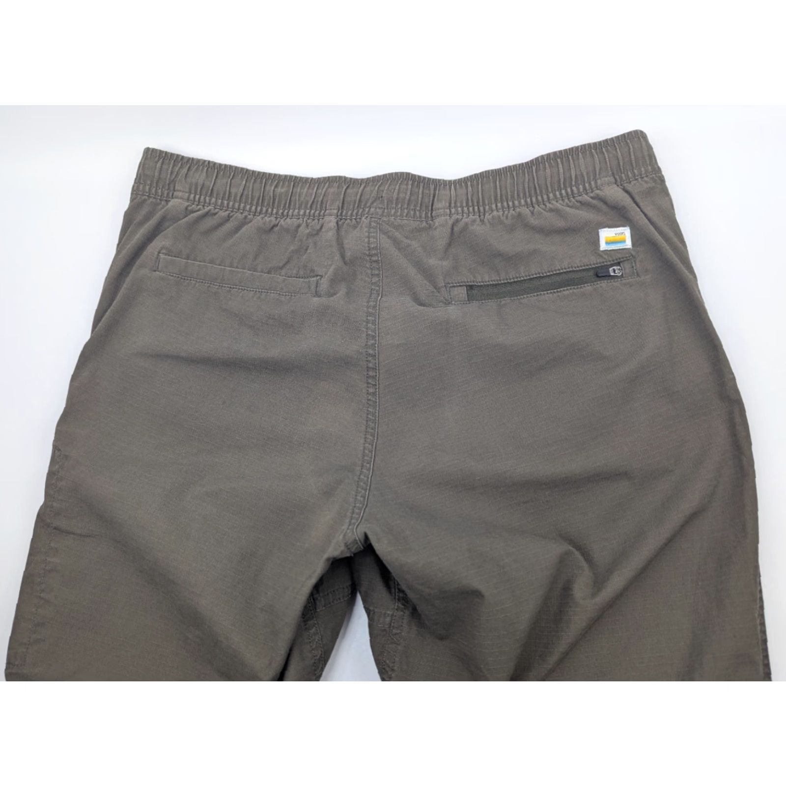 Vuori Vuori Jogger Pants Mens Large Green Ripstop Elastic Waist Travel Casual V412 Size US 33 - 7 Thumbnail
