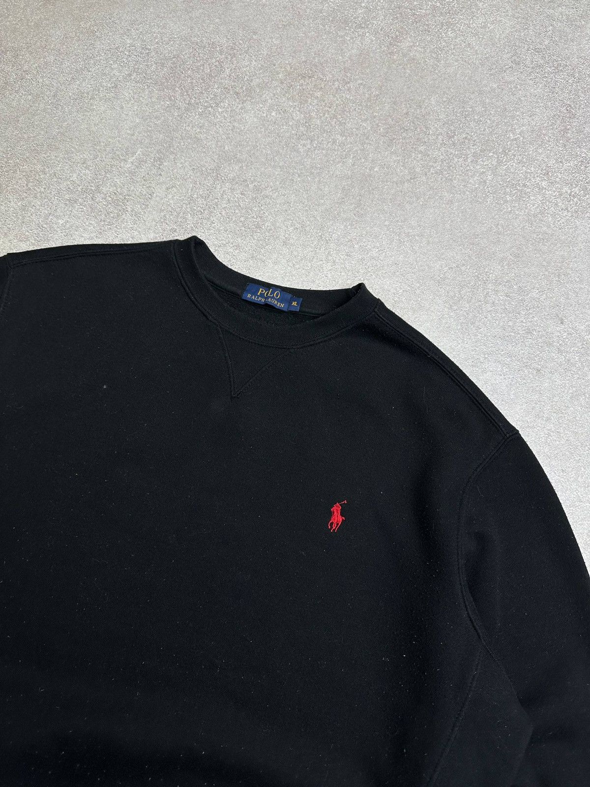 Polo Ralph Lauren Vintage Polo Ralph Lauren Black Sweatshirt Rare XL Size US XL / EU 56 / 4 - 3 Thumbnail