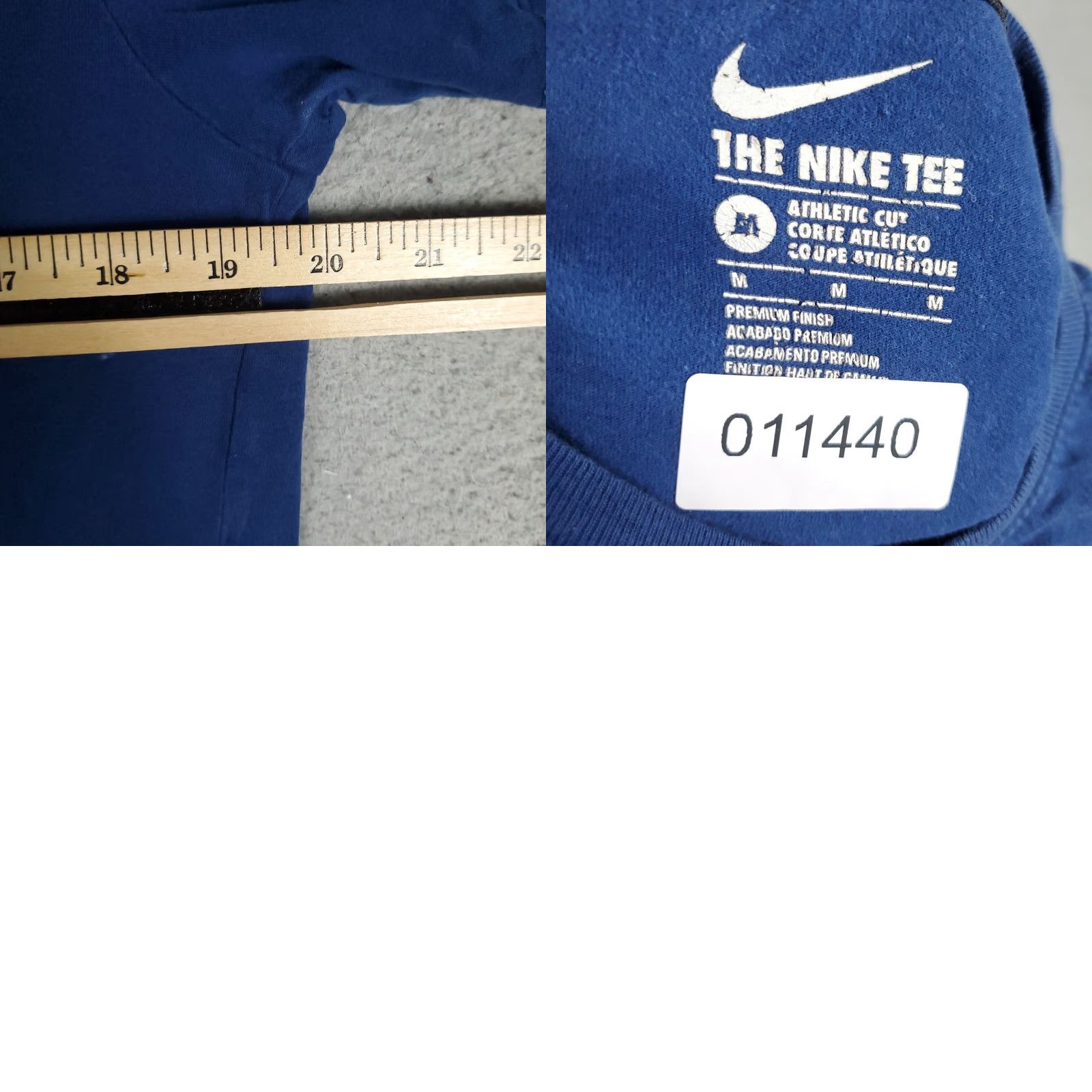 Nike Nike Blue Polka Dot Pocket T-Shirt Mens Size Medium Crew Neck Short Sleeve Cotton Adult Regular Size US M / EU 48-50 / 2 - 8 Thumbnail