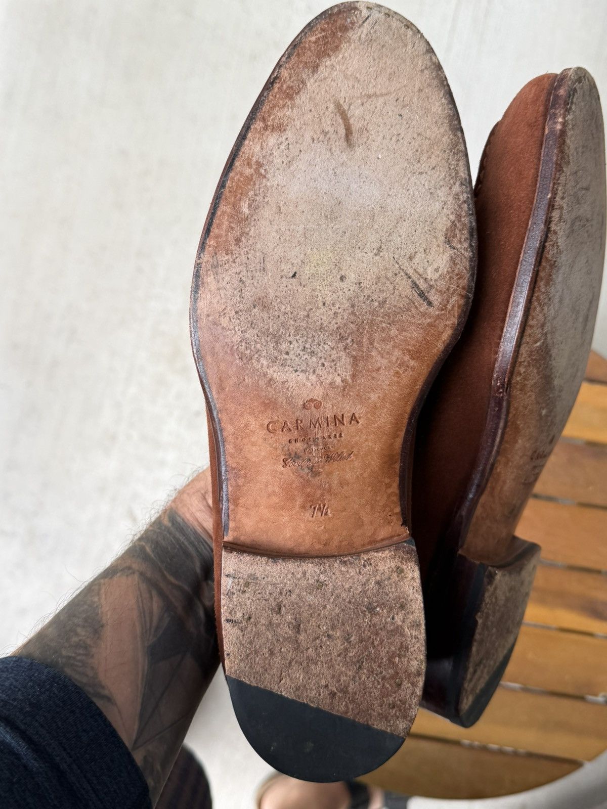 Crockett & Jones Carmina Unlined Uetam Penny Loafers UK7.5/8.5US Size US 8.5 / EU 41-42 - 8 Thumbnail