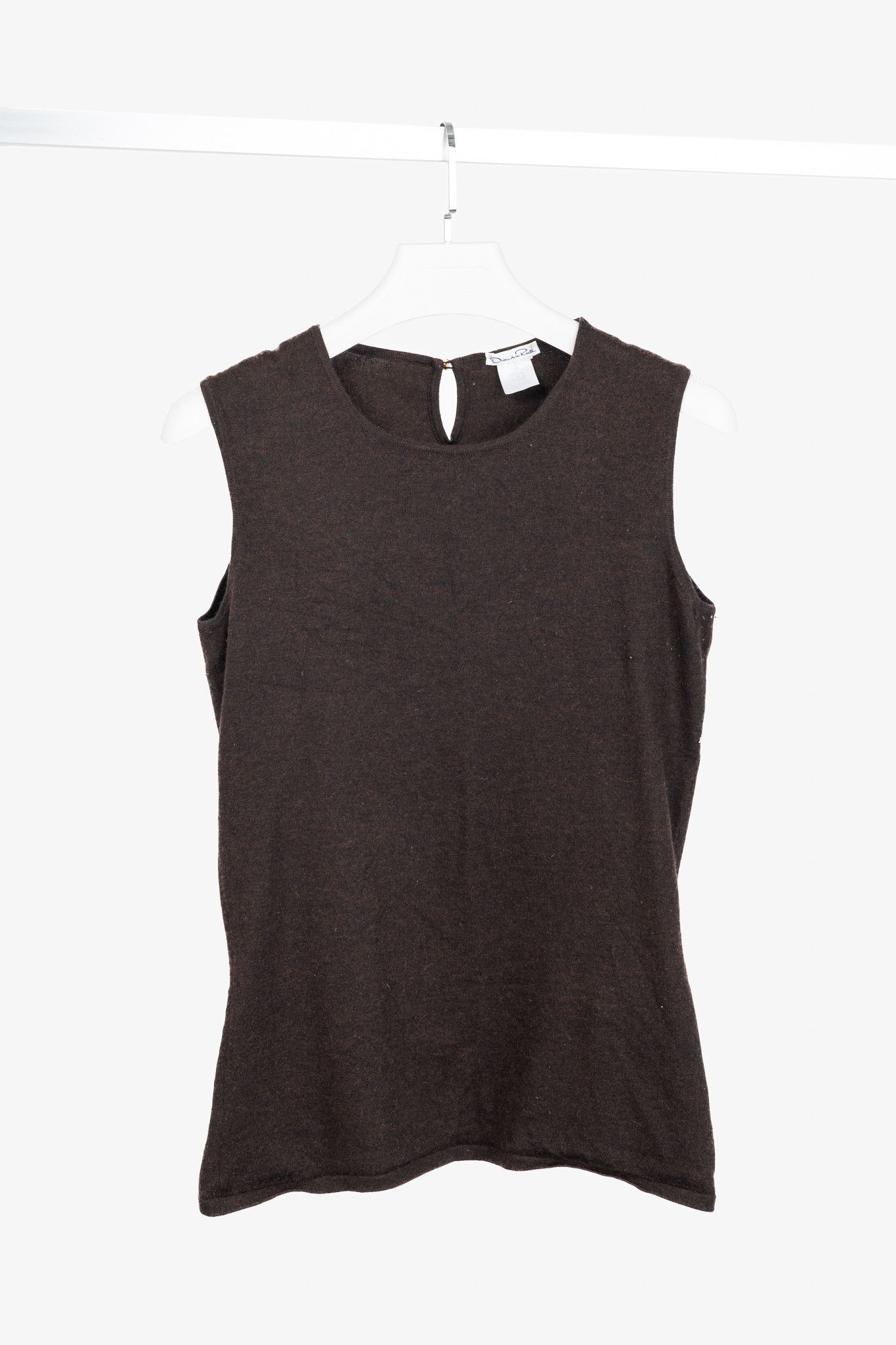 Oscar De La Renta Oscar de la Renta AW/07 Brown Cashmere-Knit Tank Size M / US 6-8 / IT 42-44 - 1 Thumbnail