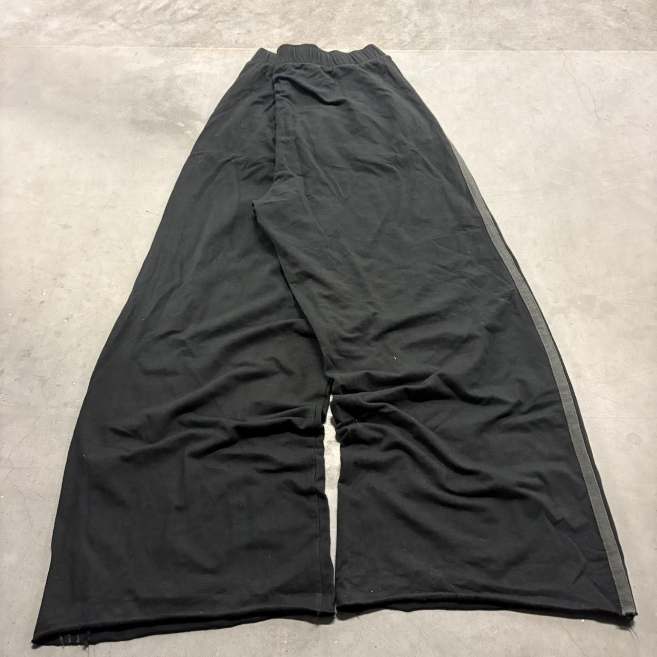 Vintage Crazy Vintage Y2K/2000s Super Baggy Wideleg Black Striped Sweatpants! Size US 36 / EU 52 - 5 Thumbnail