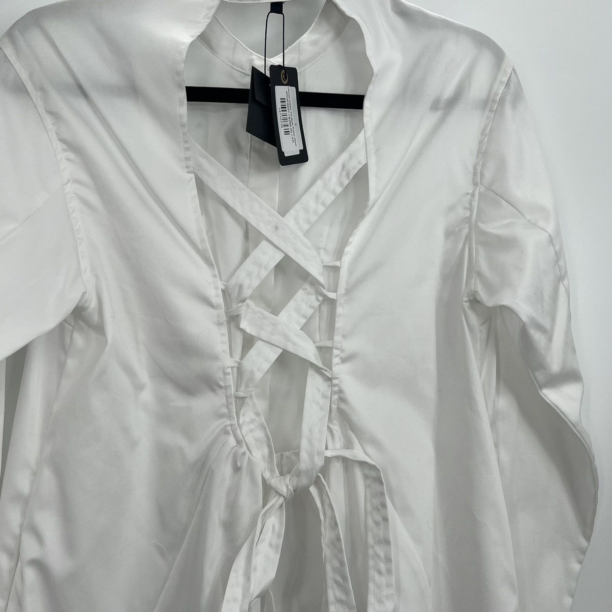 Marissa Webb NWT Marissa Webb Lennox Cotton Tie-Back Button Shirt Top Size XS / US 0-2 / IT 36-38 - 8 Thumbnail