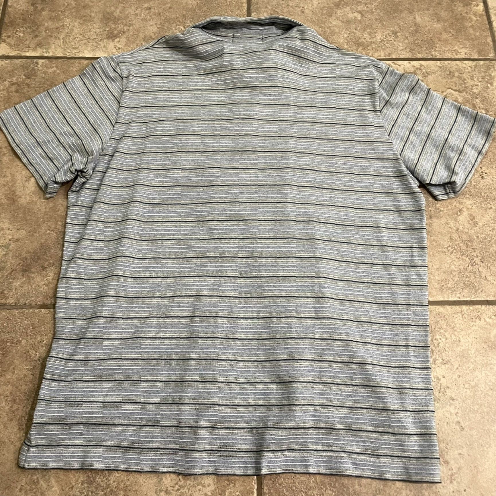 Polo Ralph Lauren Polo Ralph Lauren Striped Polo Shirt 100% Cotton Mens XL Gray Size US XL / EU 56 / 4 - 5 Thumbnail