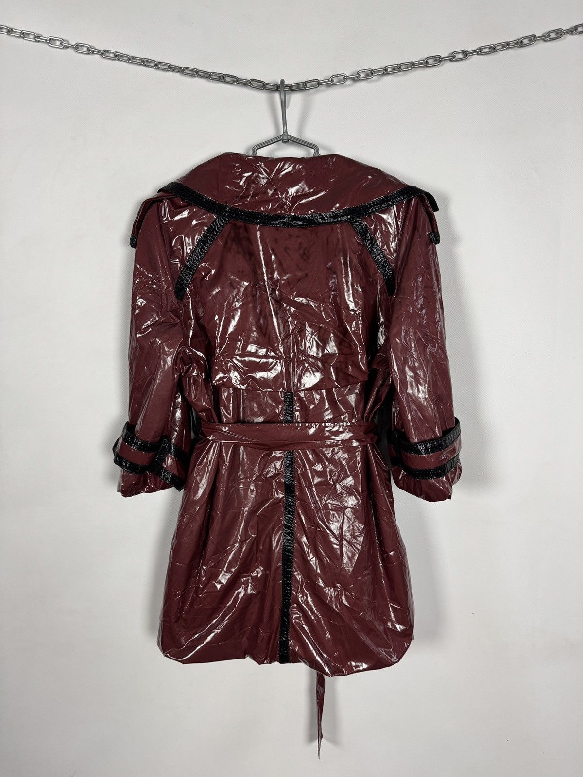Louis Vuitton Louis Vuitton Vintage Glossy Coated Trench Jacket Belted Size S / US 4 / IT 40 - 15 Thumbnail