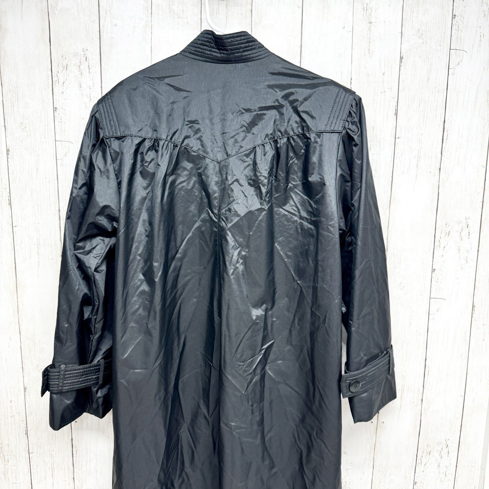 Vintage Vintage Windsor Bay Coat Size 6 Trench Sleek Black Button Size M / US 6-8 / IT 42-44 - 10 Thumbnail