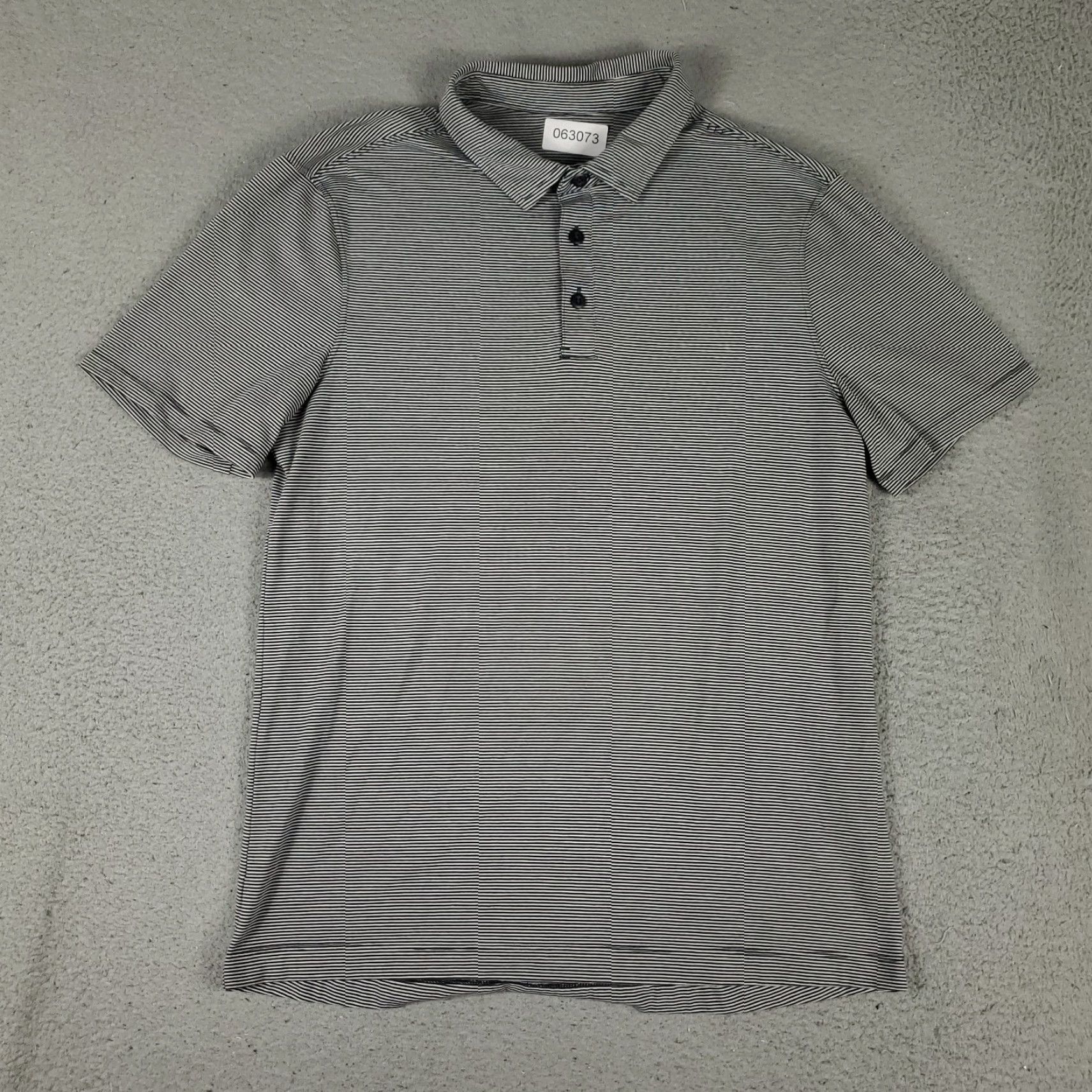 Lululemon Lululemon Polo Shirt Mens Size M Gray Striped Active Golf Short Sleeve Shirt Polo Mens Gray Striped Activewear Golf Shirt Size US M / EU 48-50 / 2 - 2 Thumbnail