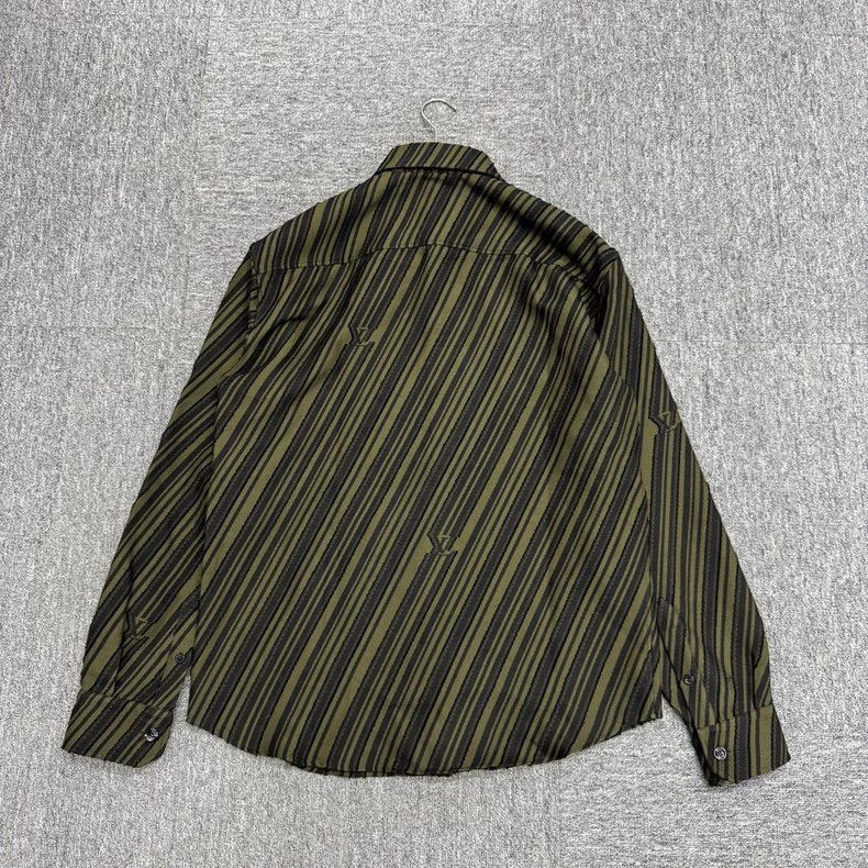 Louis Vuitton louis vuitton black green striped shirt-2508 Size US L / EU 52-54 / 3 - 2 Thumbnail