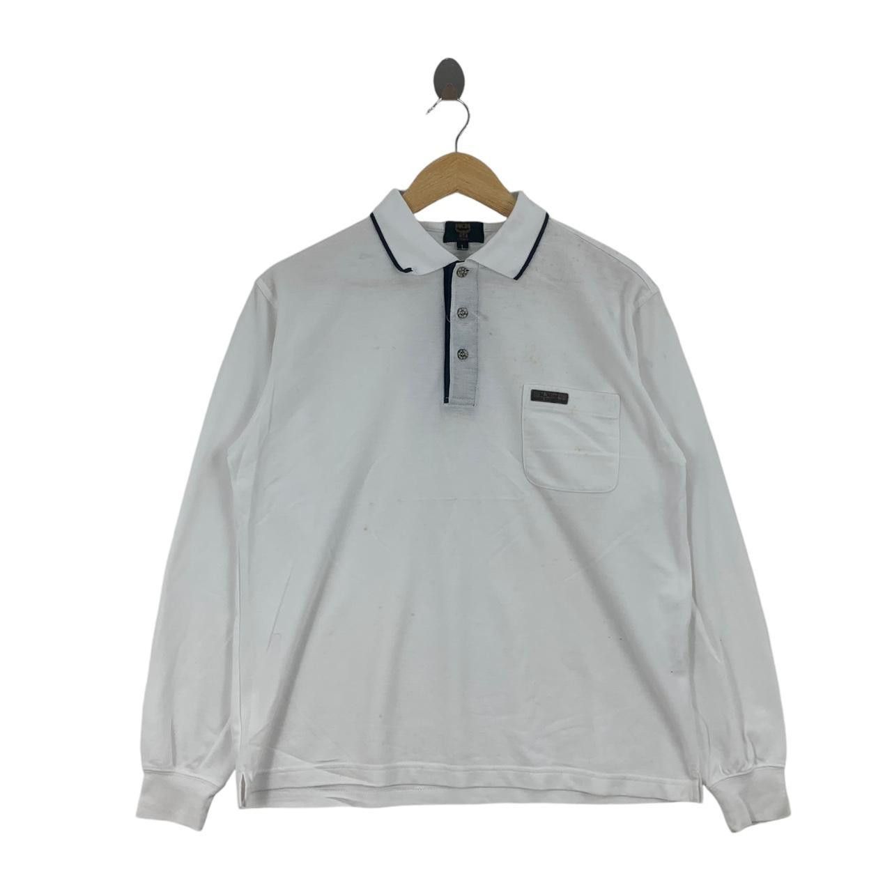 Vintage Vintage MCM LEGERE COLLECTION Plain Polo Tee Shirt Top Size US L / EU 52-54 / 3 - 1 Thumbnail
