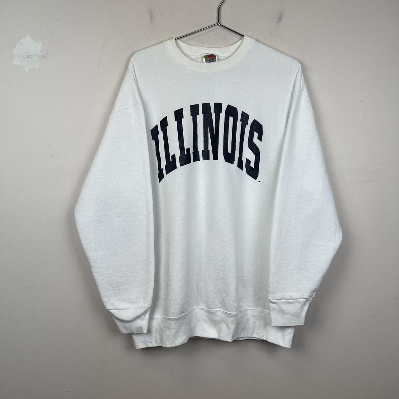 Designer Vintage Illinois State Crewneck Sweatshirt size XL 90s Size US XL / EU 56 / 4 - 1 Thumbnail