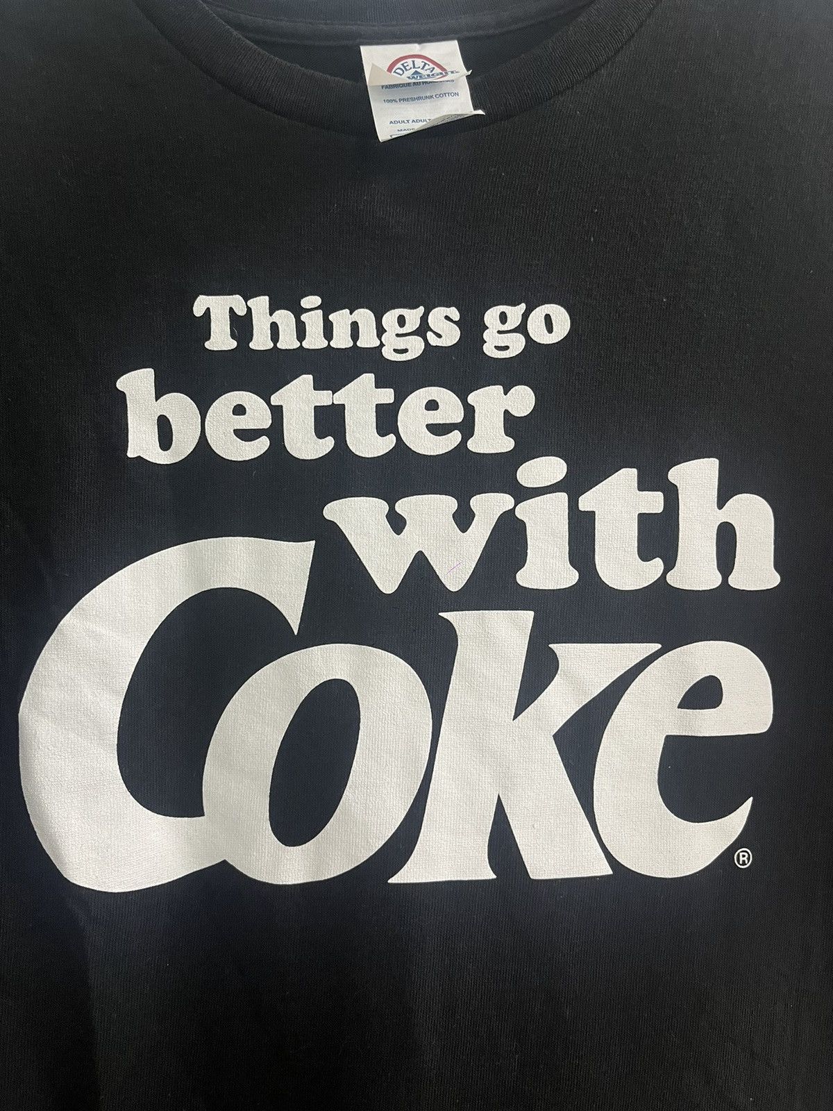 Vintage Things Go Better with Coke Vintage Funny Black Tshirt Size US M / EU 48-50 / 2 - 2 Thumbnail
