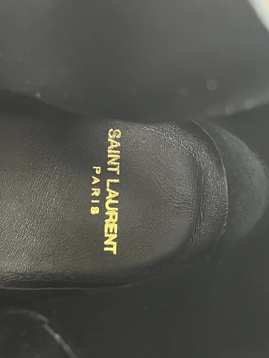 Saint Laurent Paris Saint Laurent Taupe Suede Tiger Stripe Boots Size US 7 / EU 40 - 9 Thumbnail