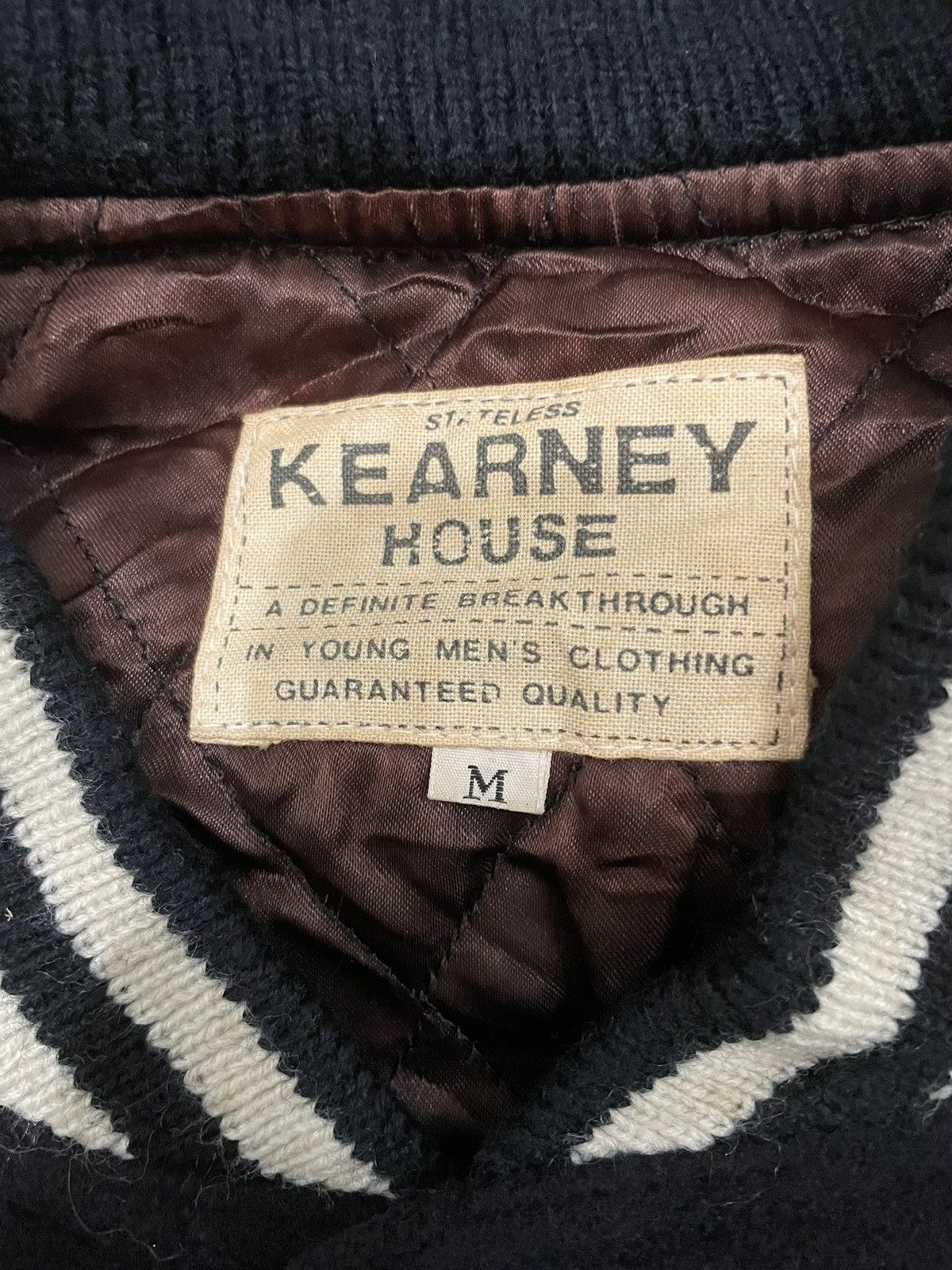 Japanese Brand Kearny House Full Patches Leather Sleeve Varsity Jacket Size US M / EU 48-50 / 2 - 11 Thumbnail