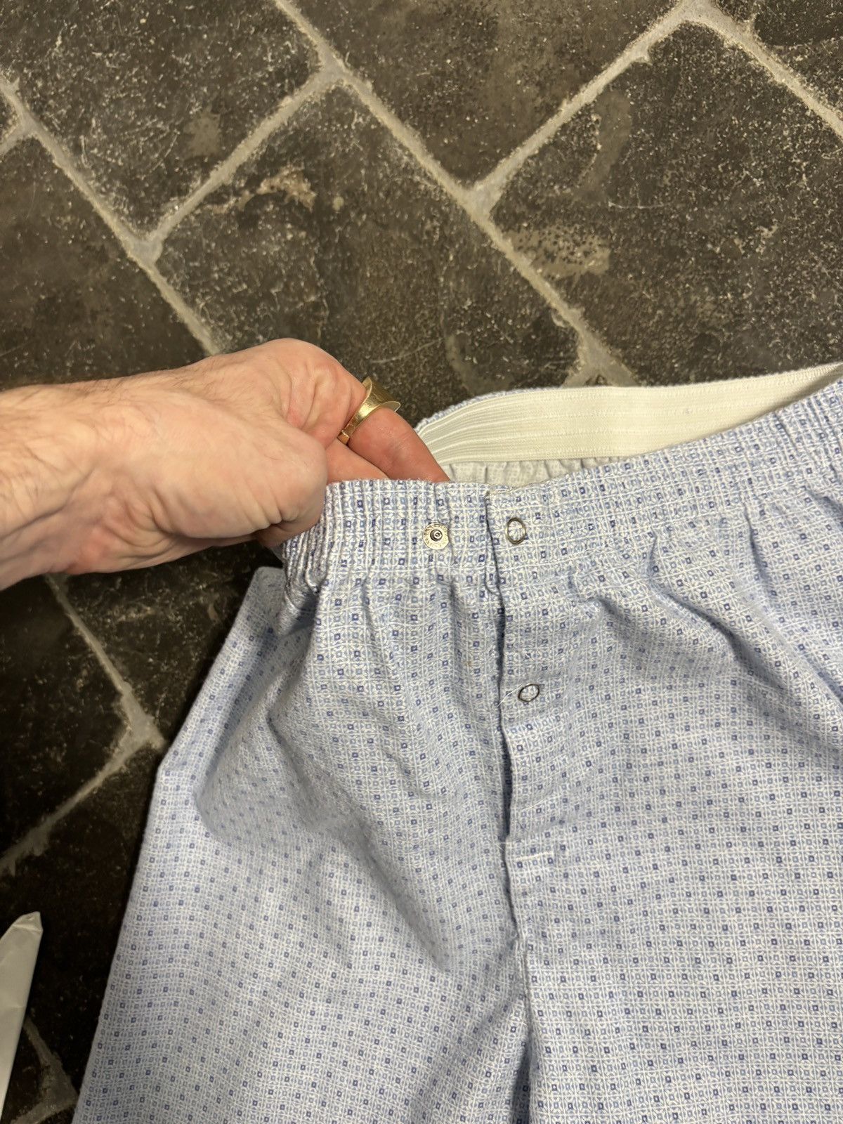 Vintage Vintage PJs 90s Cotton Matching Two Piece Set Sleep Shirt 90 Size US 28 / EU 44 - 14 Thumbnail