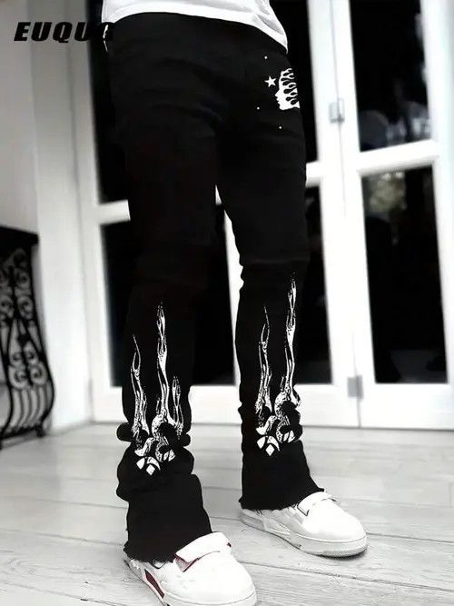 Japanese Brand × Vintage Washed Stacked Distressed Ripped Skinny Jeans Size US 32 / EU 48 - 4 Thumbnail