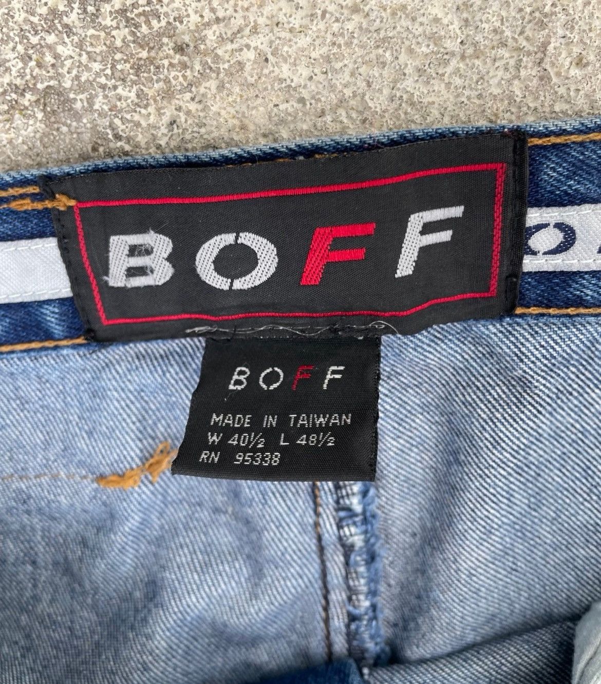 Other Vintage BOFF Workwear Denim Jeans 40x48.5 Made in Taiwan Size US 40 / EU 56 - 4 Thumbnail