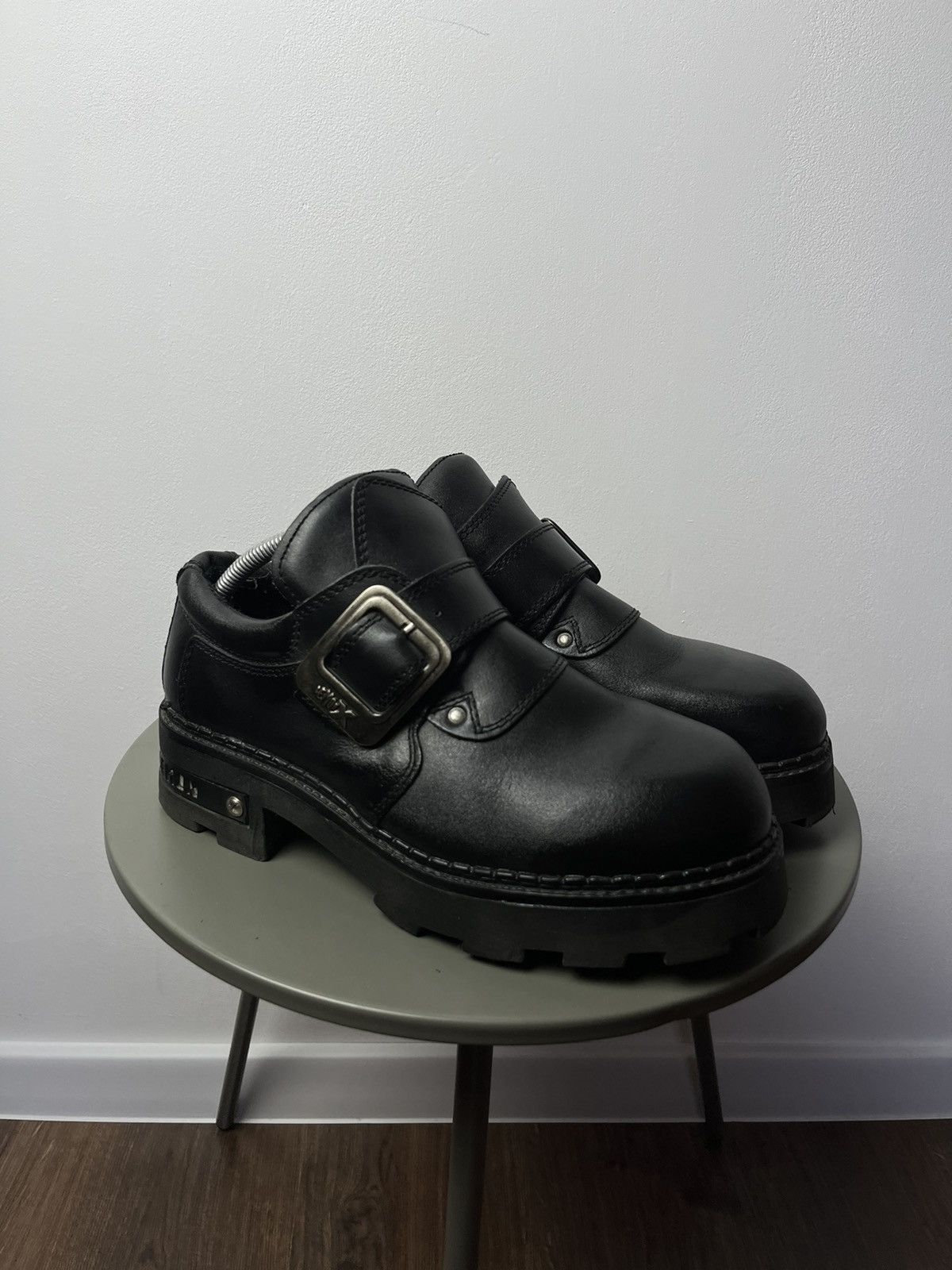 Japanese Brand Heavy Sole Buckle Boots – Platform Punk / Avant-Garde Opium Size US 10 / EU 43 - 1 Thumbnail
