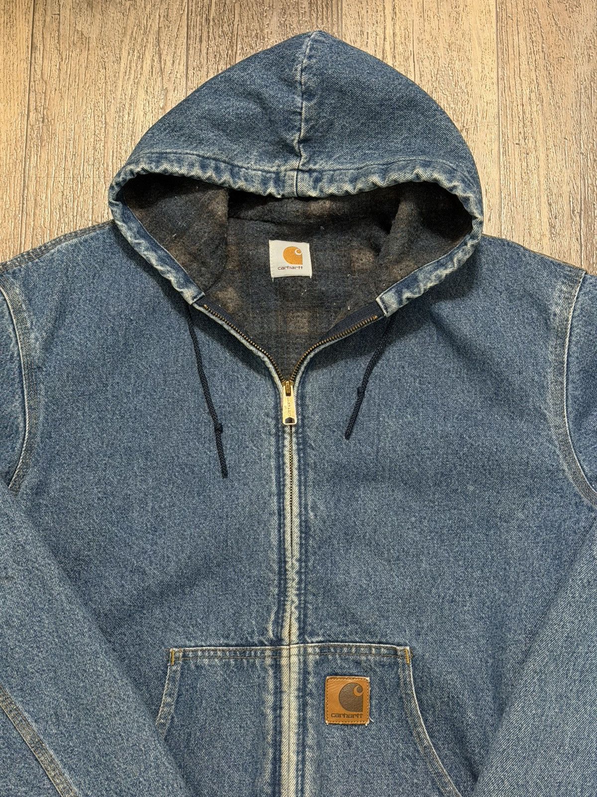Carhartt Vintage Carhartt Denim Hooded Jacket Mens XL ASAP Rocky Size US XL / EU 56 / 4 - 3 Thumbnail