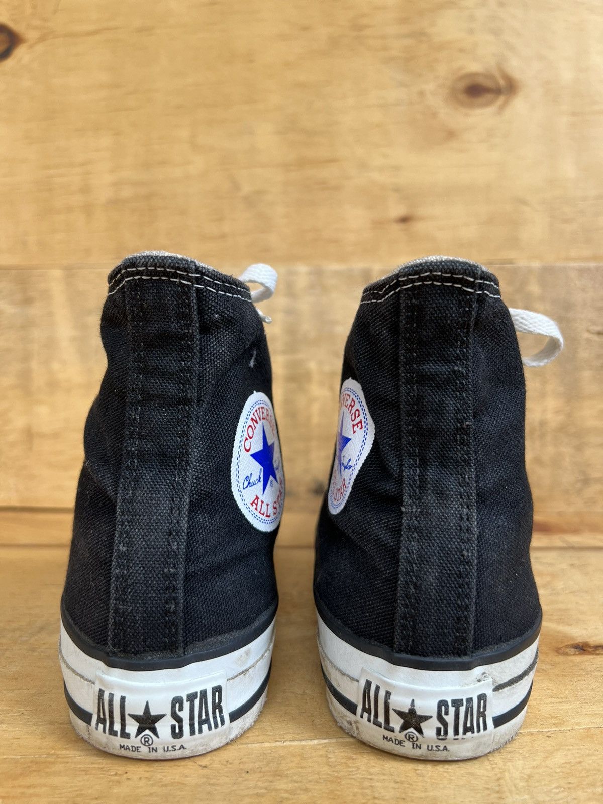 Converse × Vintage Vintage Converse Black Chuck Taylor All Star High Top Shoes Size US 6.5 / EU 39-40 - 8 Thumbnail