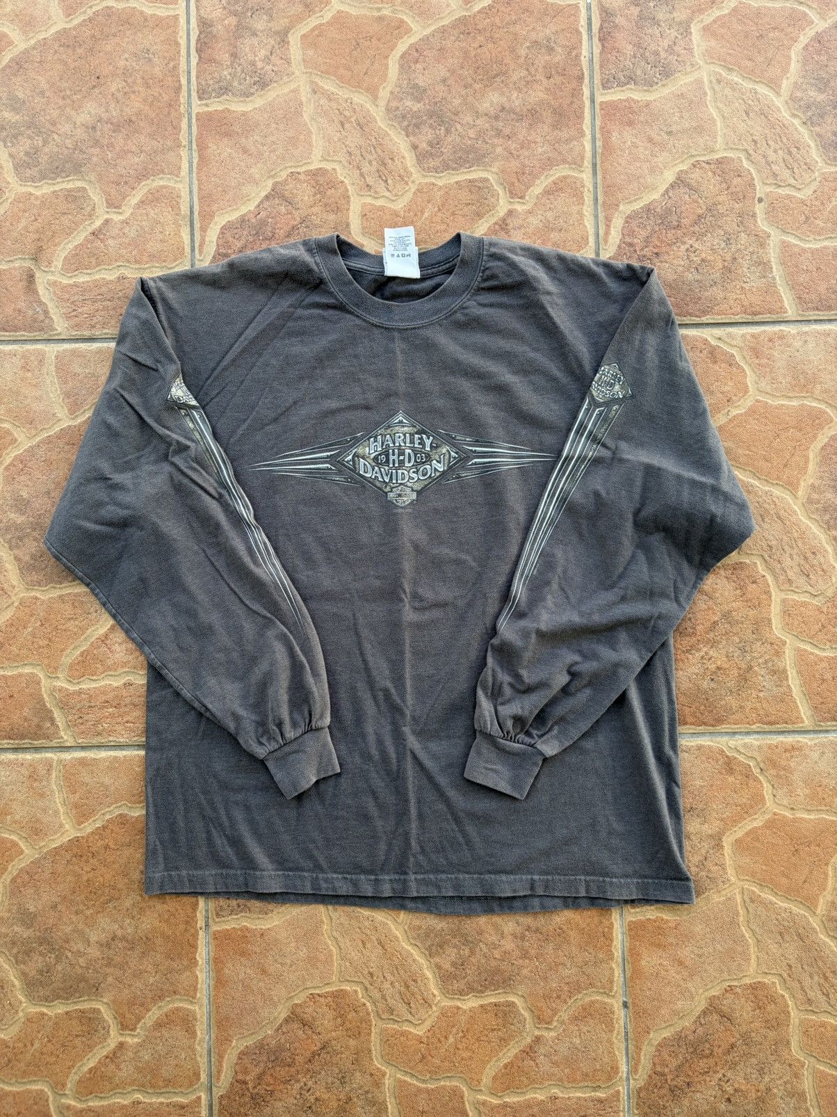 Harley Davidson Vintage Harley Davidson ling sleeve tshirt Size US XL / EU 56 / 4 - 1 Thumbnail