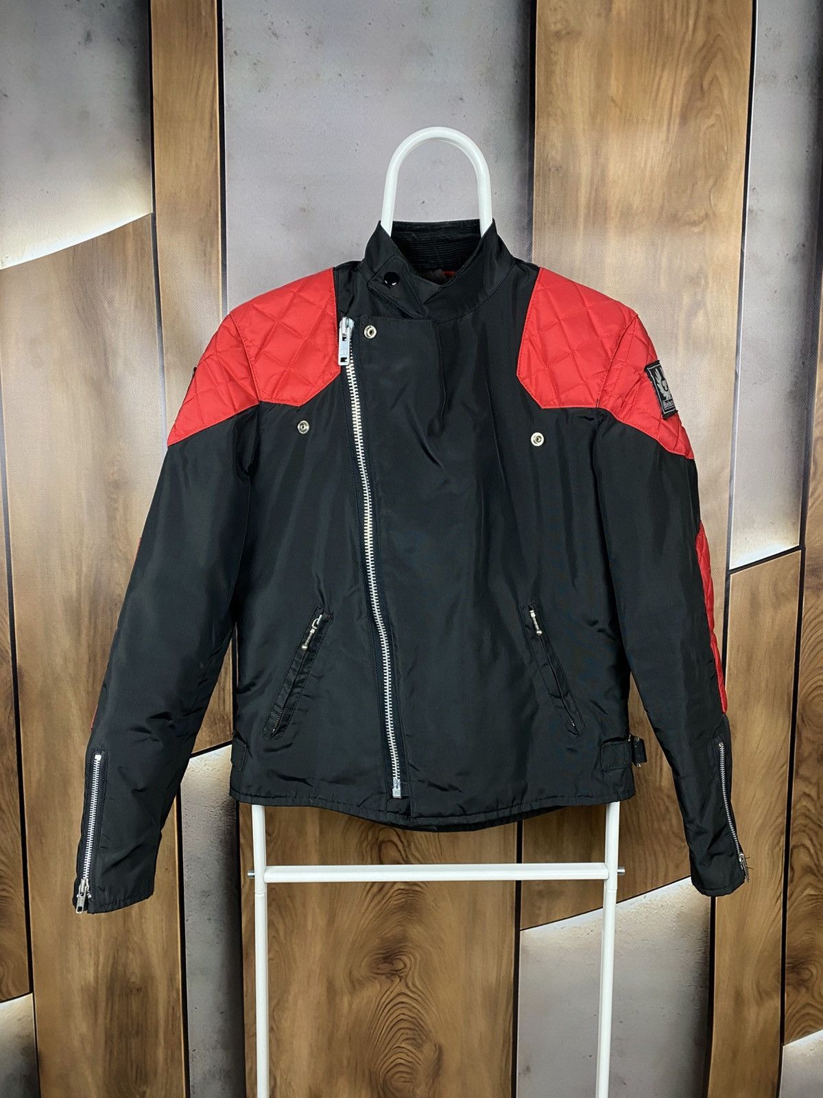 Belstaff 🏁Vintage 90s Racing Jacket Bomber Belstaff Nylon VTG🏁 Size XS / US 0-2 / IT 36-38 - 1 Thumbnail