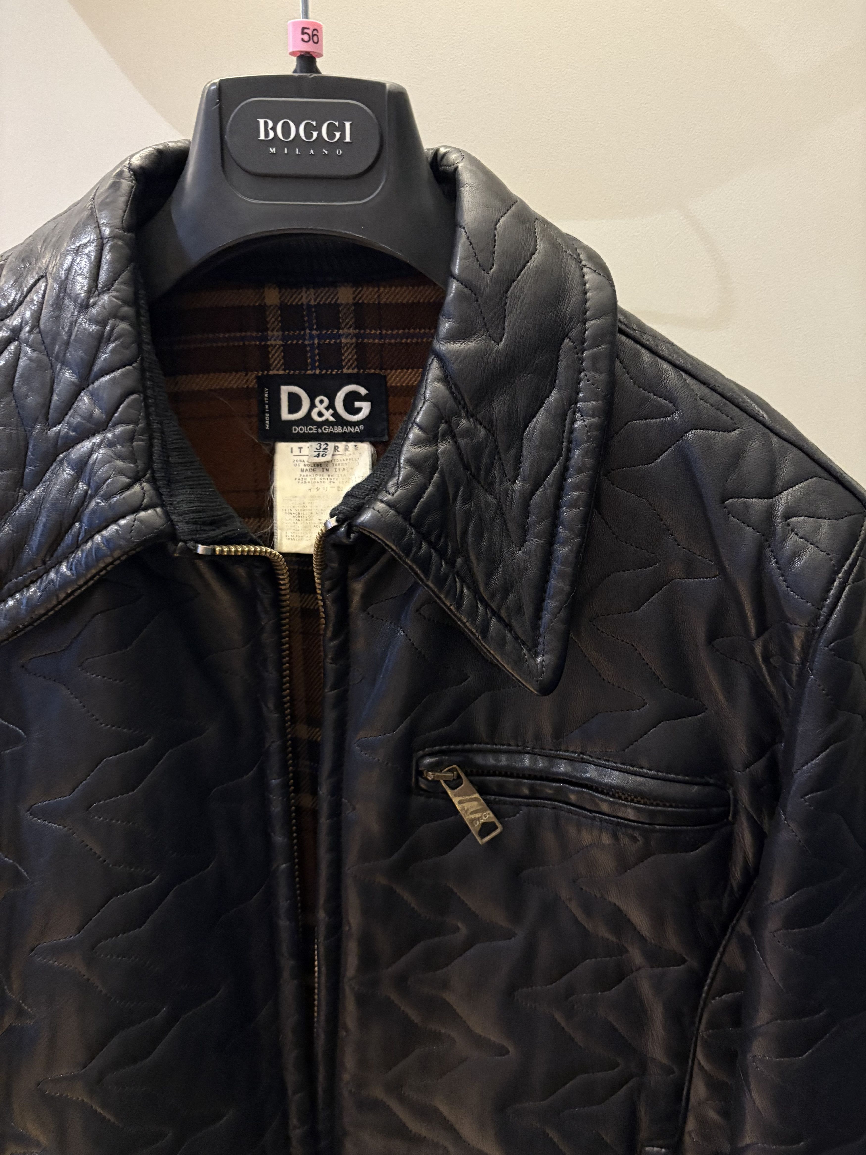 Dolce & Gabbana Vintage D&G Embroidered Leather Jacket Size US S / EU 44-46 / 1 - 2 Thumbnail