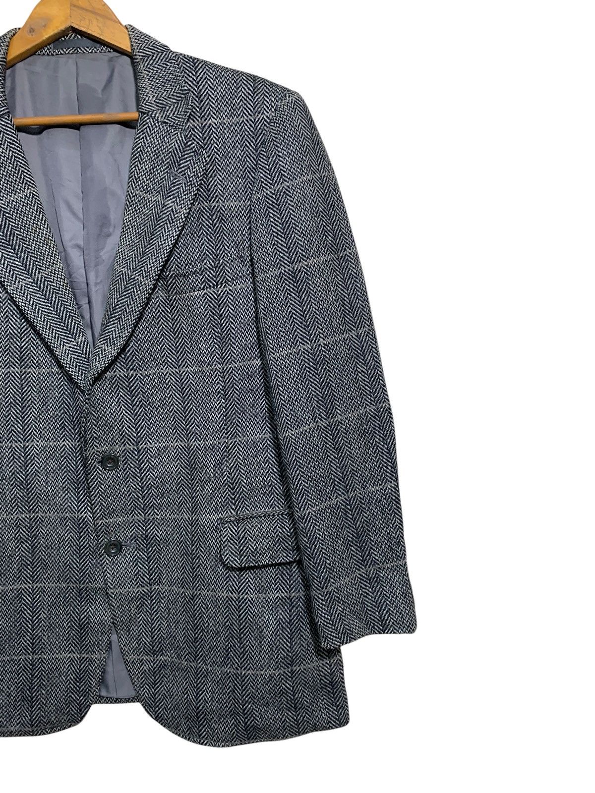 Burberry 🔥Vintage Burberry men's gray herringbone wool tweed Size US M / EU 48-50 / 2 - 3 Thumbnail