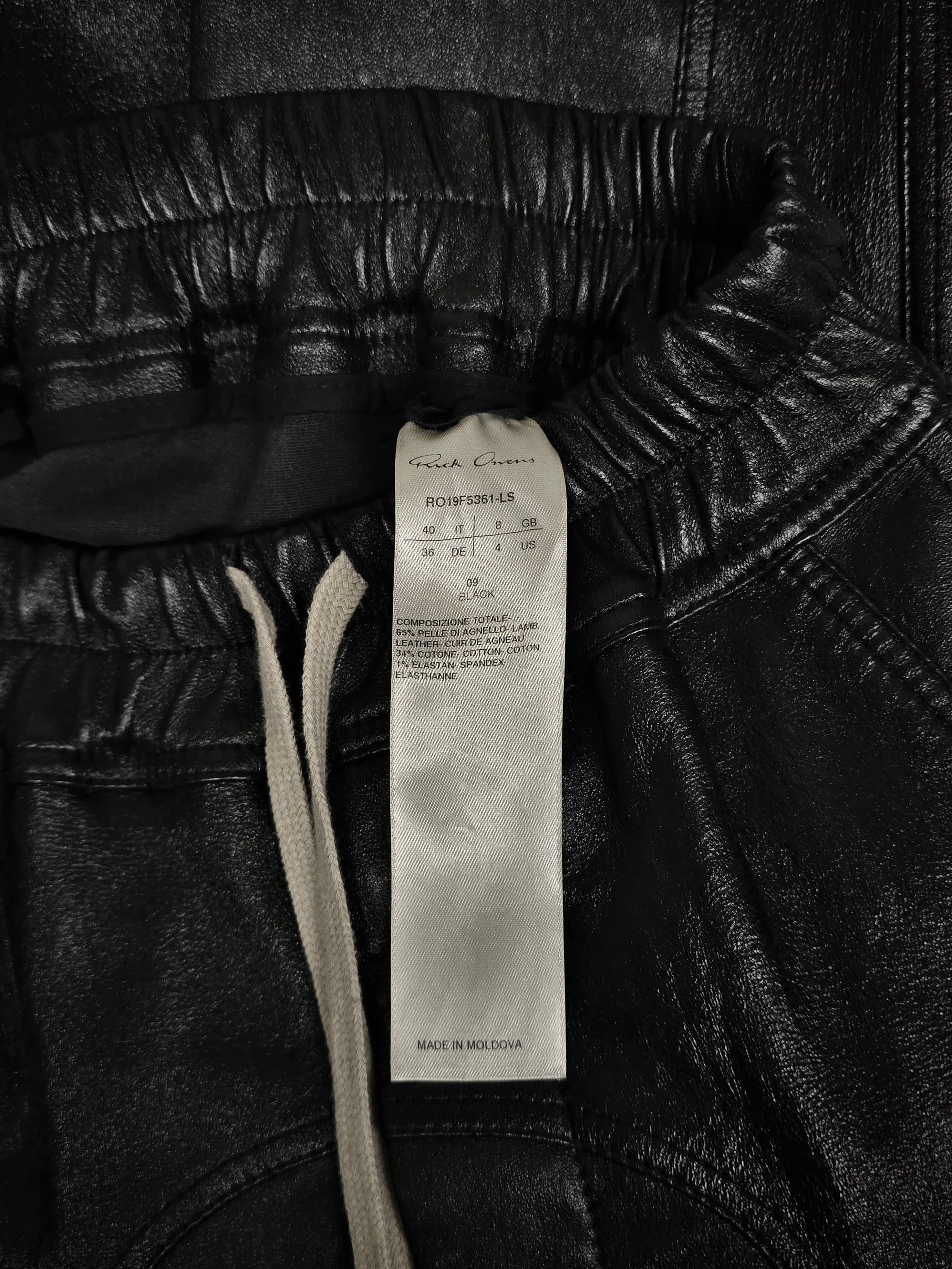 Rick Owens Rick Owens Lambskin Leather Cargo Joggers Size US 28 / EU 44 - 7 Thumbnail