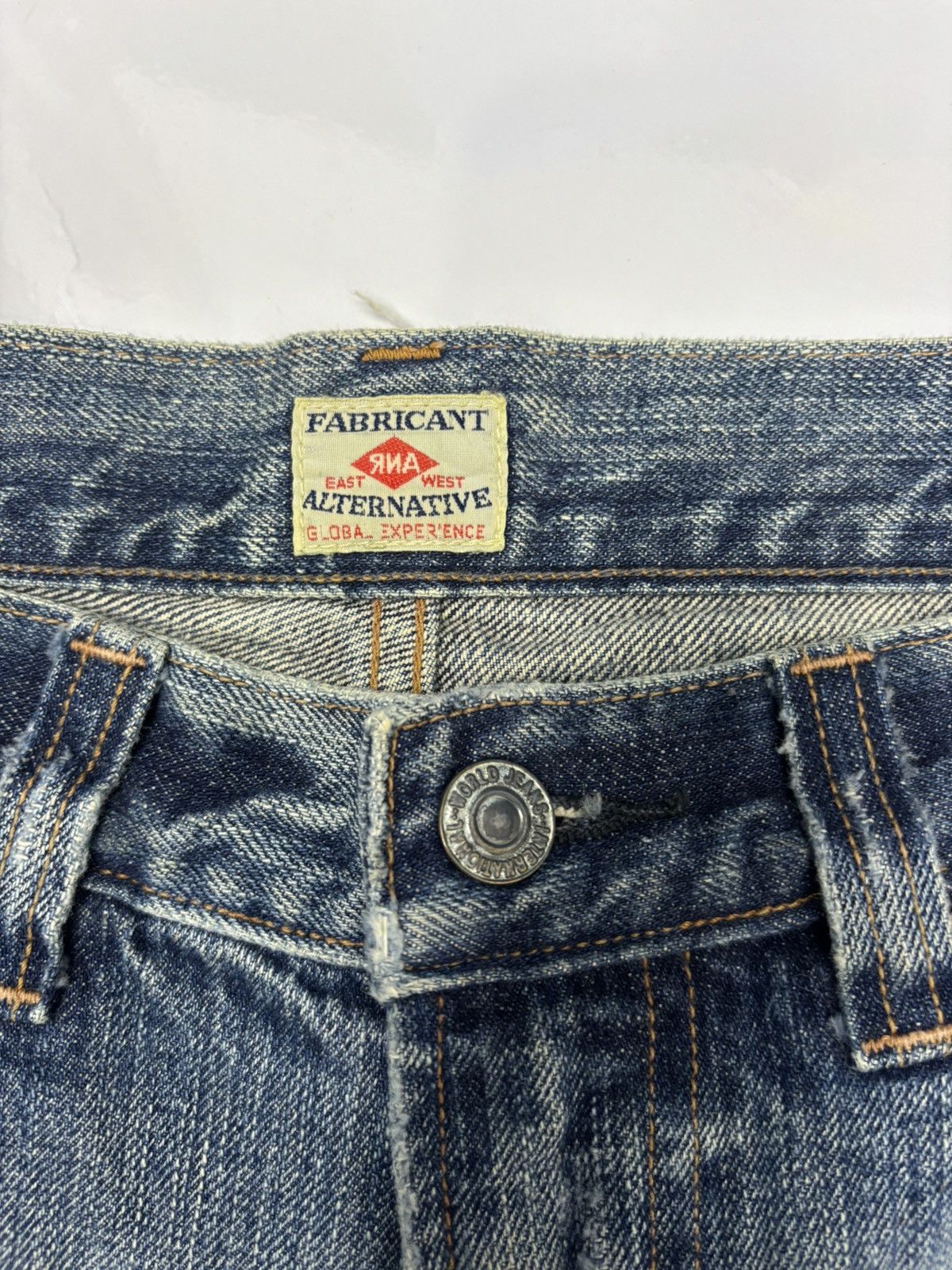 Hysteric Glamour × Undercover 🔥RNA SLANG THRASHED DISTRESSED DENIM JEANS Size US 32 / EU 48 - 12 Thumbnail