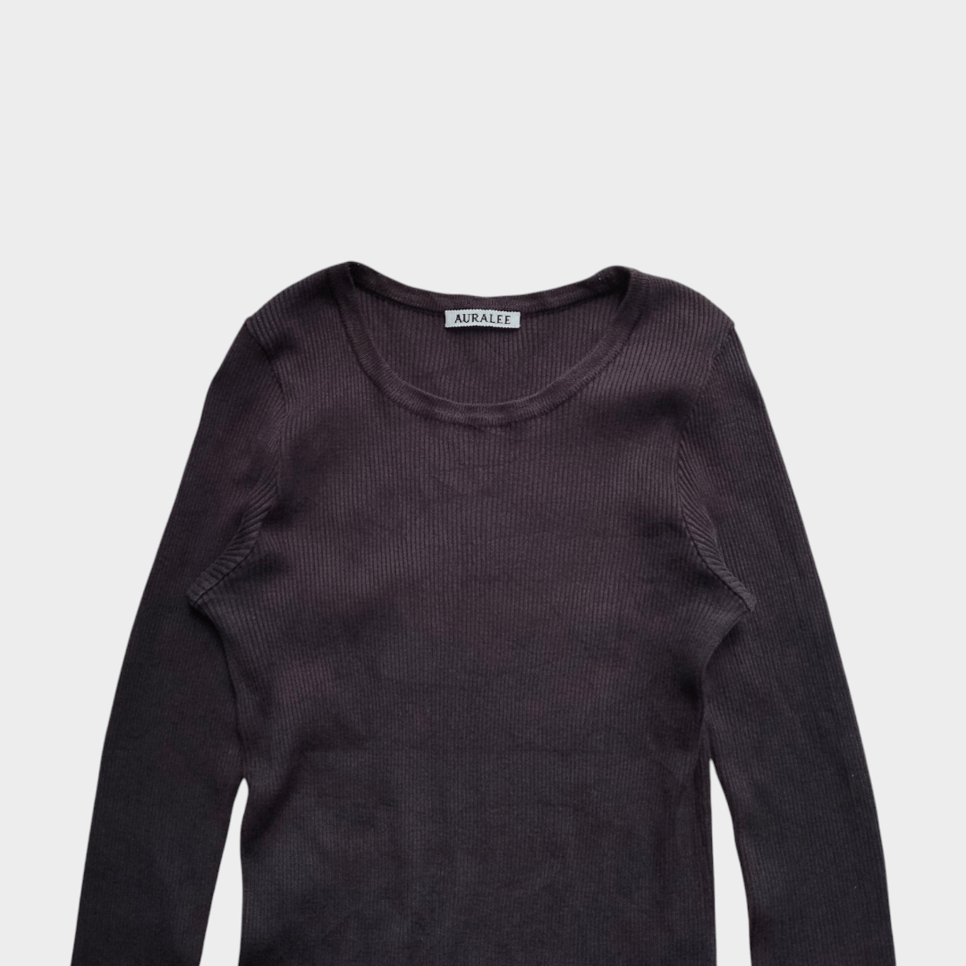 Auralee × If Six Was Nine × Le Grande Bleu (L.G.B.) Auralee longsleeve ribbed tshirt Size US S / EU 44-46 / 1 - 3 Thumbnail