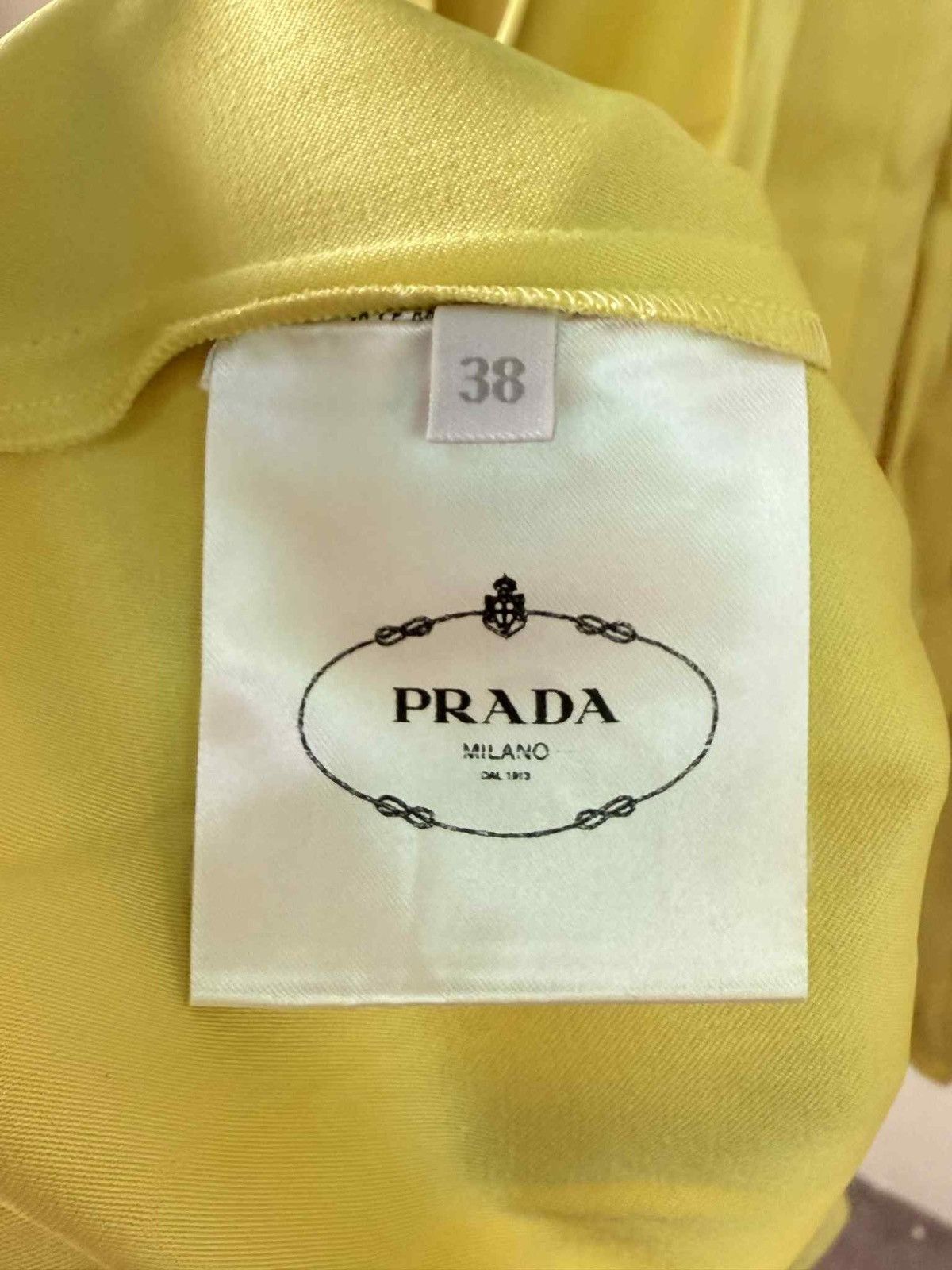 Prada SS2018 Prada Yellow Silk Dress Size XS / US 0-2 / IT 36-38 - 11 Thumbnail