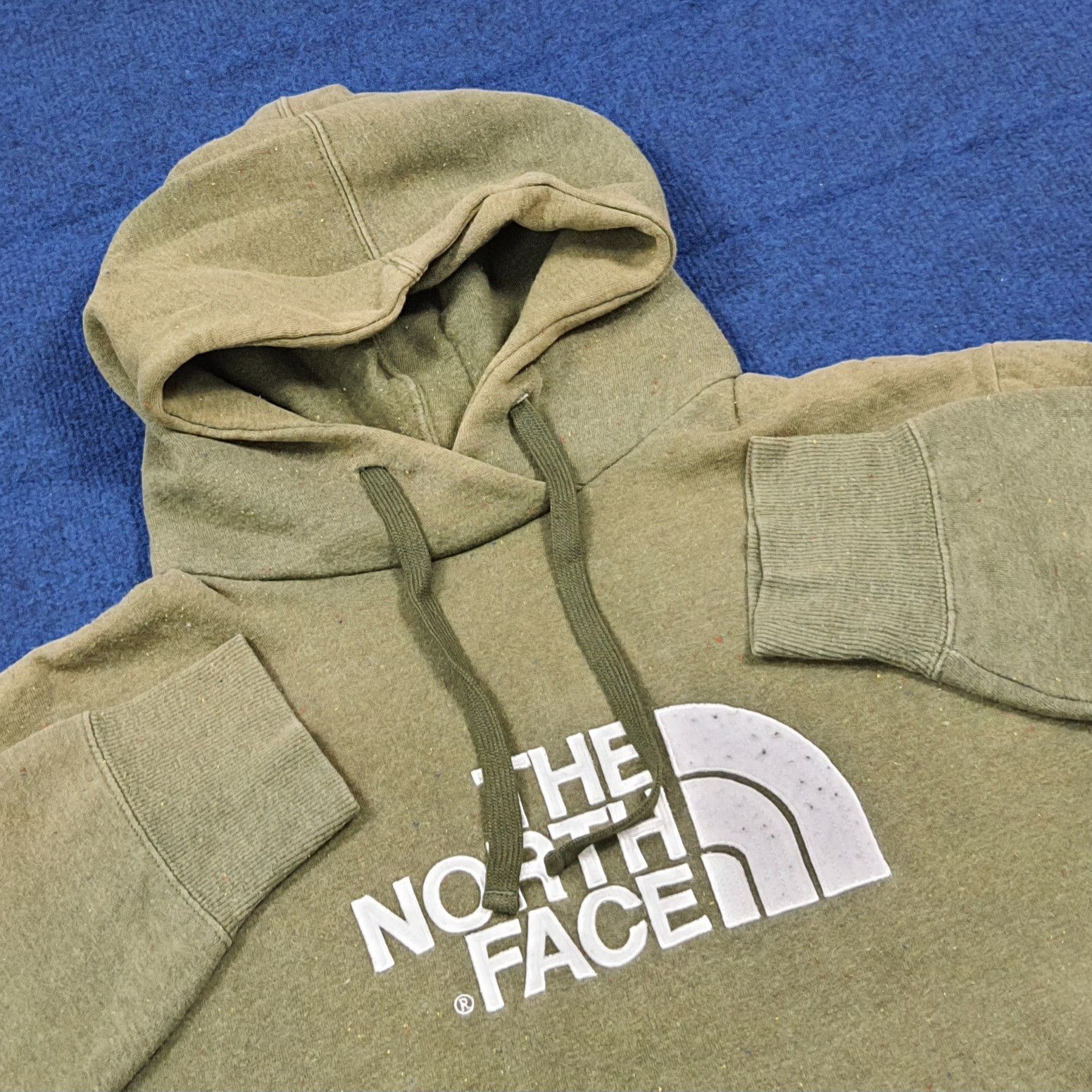 The North Face Vintage The North Face Hoodie Speckled Olive Green C288N23 Size US L / EU 52-54 / 3 - 5 Thumbnail