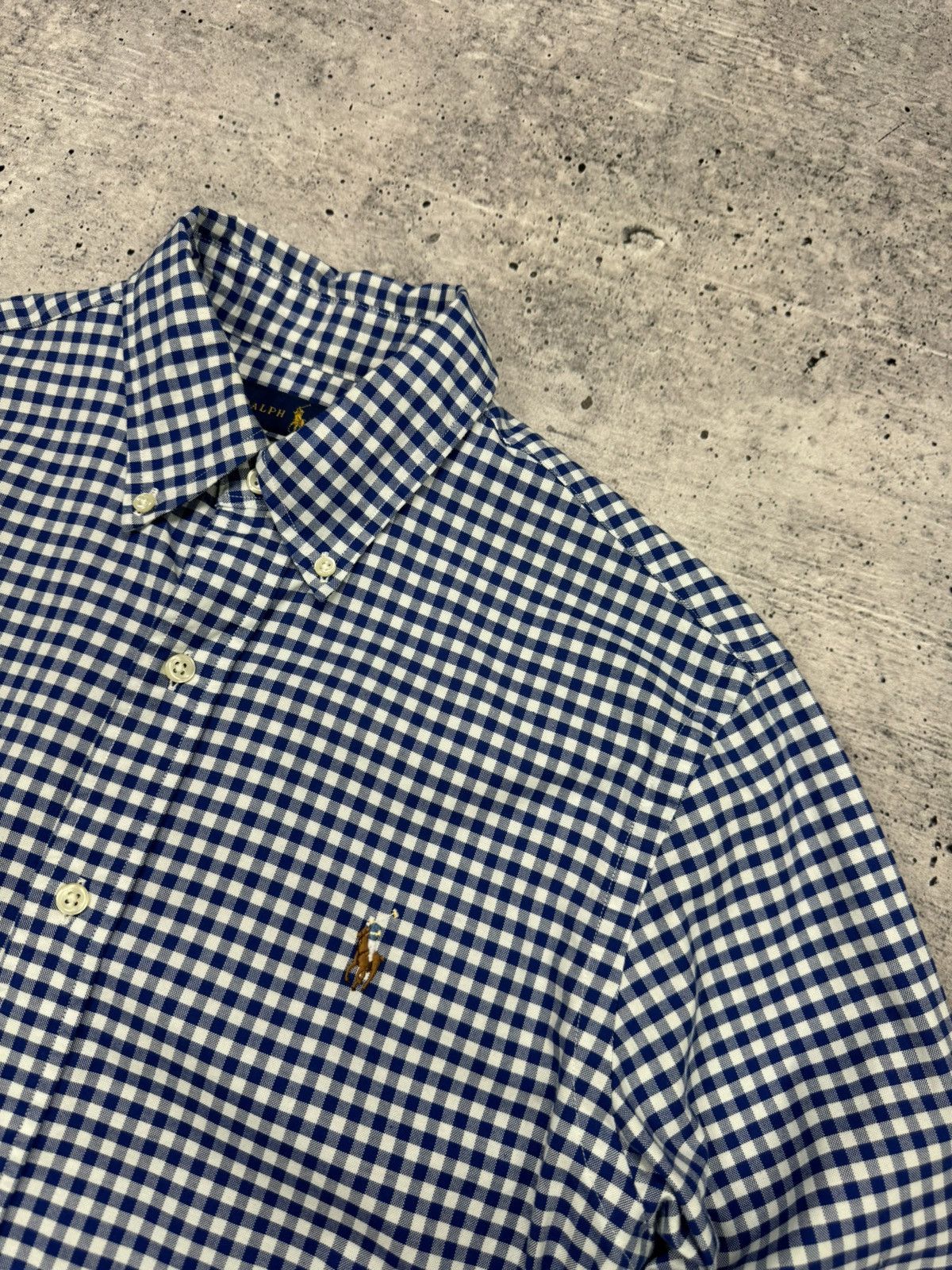 Polo Ralph Lauren × Vintage Vintage Polo Ralph Lauren Y2K Blue Casual Button Ups Shirt Size US S / EU 44-46 / 1 - 7 Thumbnail