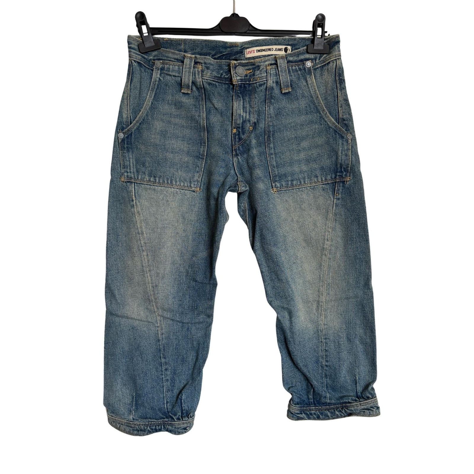 Levi's Levi’s Engineered 0507 W29 Capri Twisted Leg Y2K Denim Size US 29 - 4 Thumbnail
