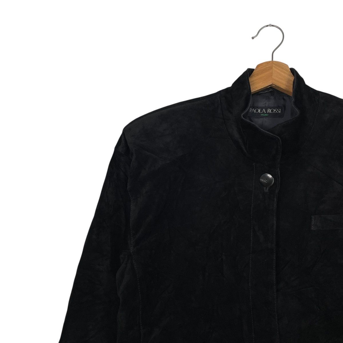 Other Paola Rossi Black Crop Jacket Size M / US 6-8 / IT 42-44 - 6 Thumbnail