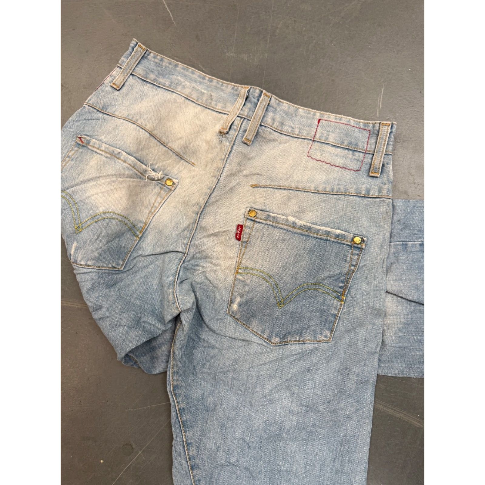 Levi's VINTAGE Levi’s Engineered Jeans Twisted Wide-Leg Denim 5-Pocket W28 L34 Blue Mens 90s Y2K Size US 28 / EU 44 - 3 Thumbnail